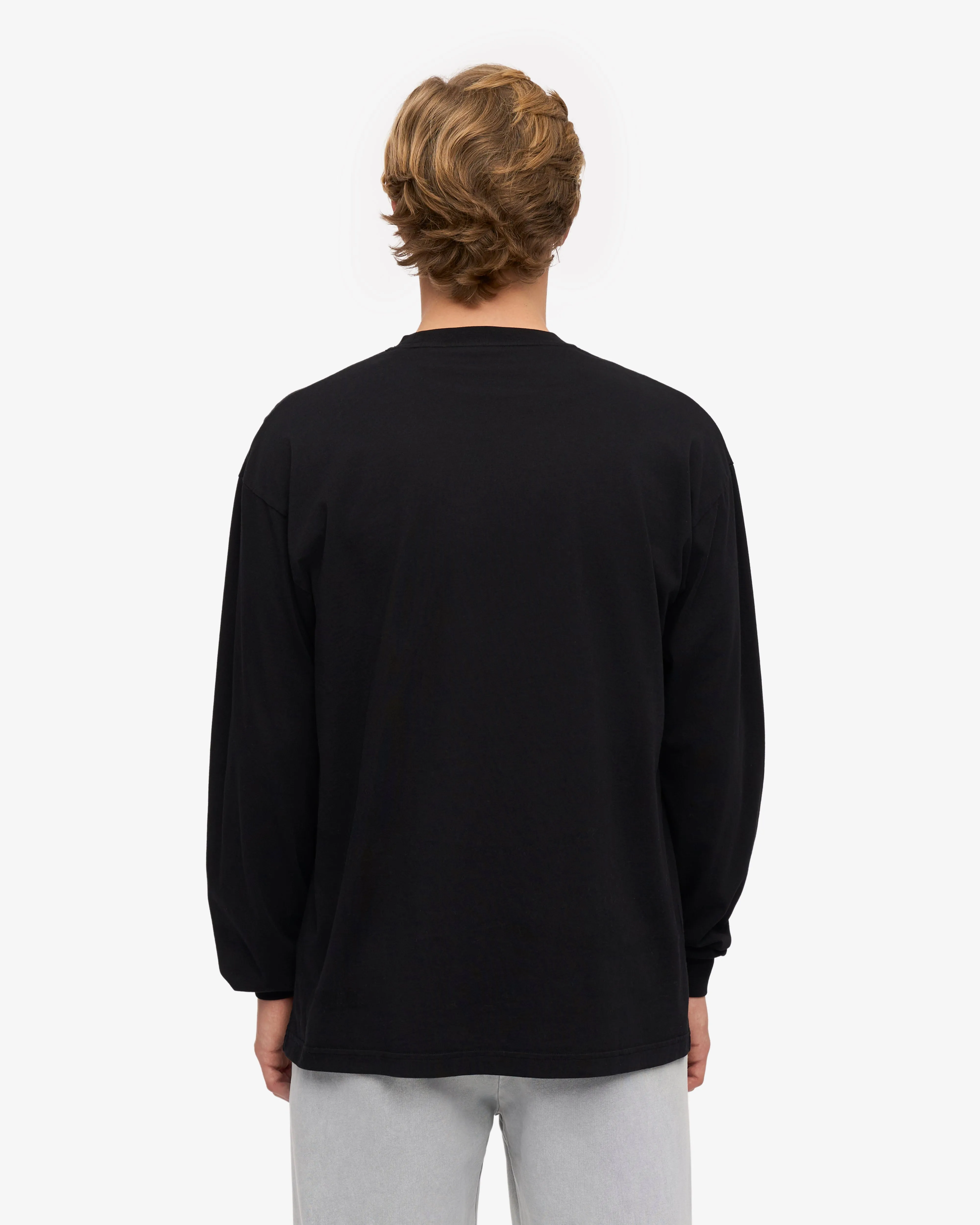 Oversized Organic LS T-Shirt - Deep Black sold by Colorful Standard product image thumbnail 4