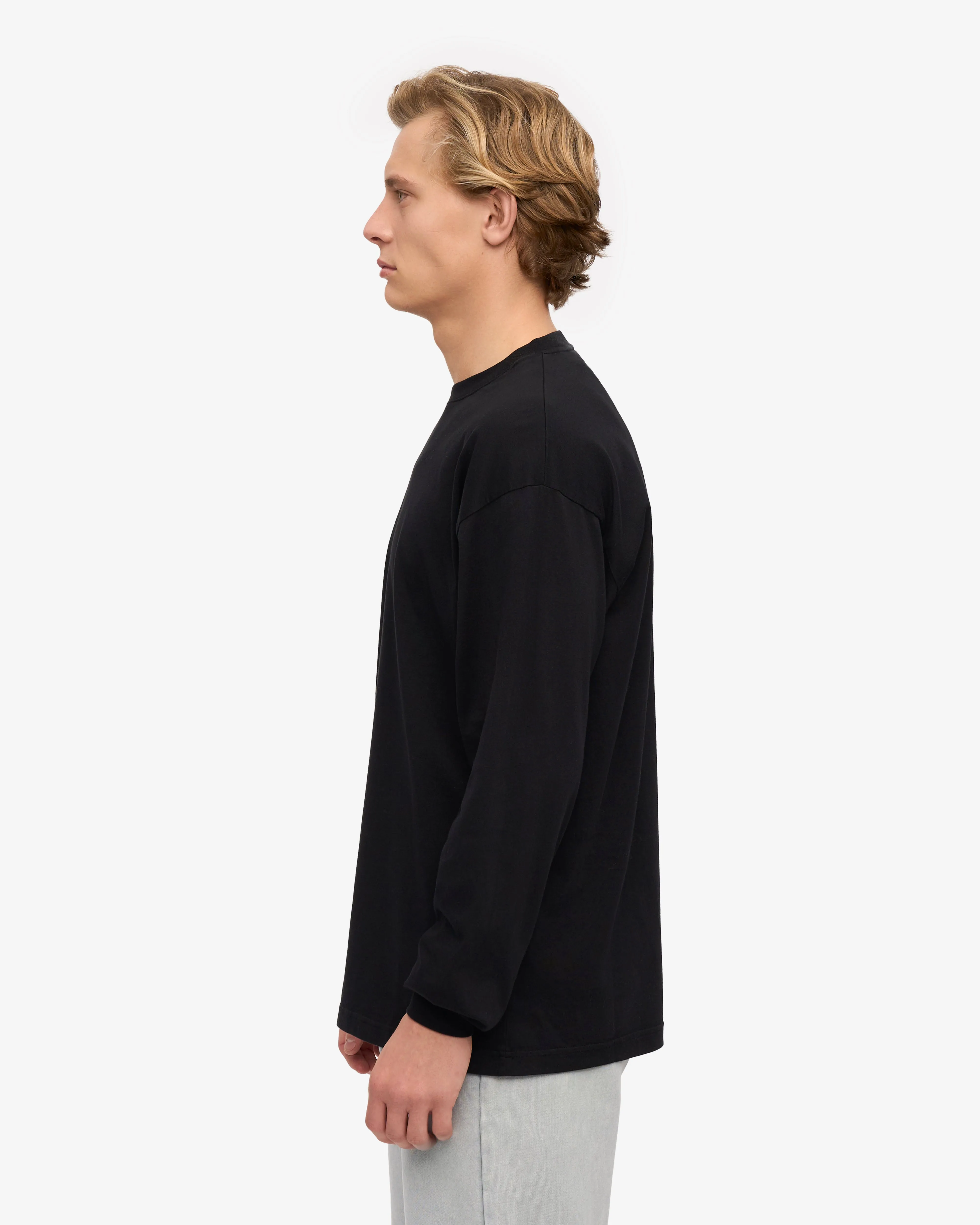 Oversized Organic LS T-Shirt - Deep Black sold by Colorful Standard product image thumbnail 3