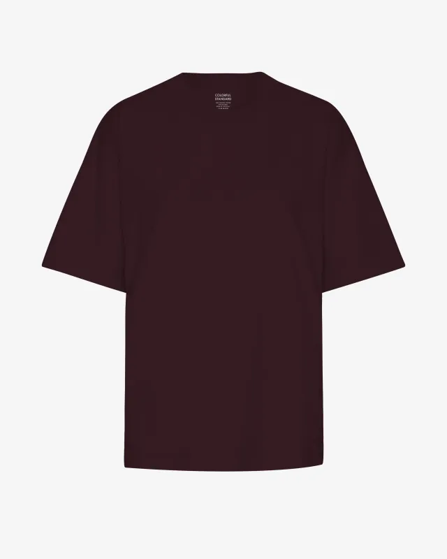 Oversized Organic T-Shirt - Oxblood Red sold by Colorful Standard