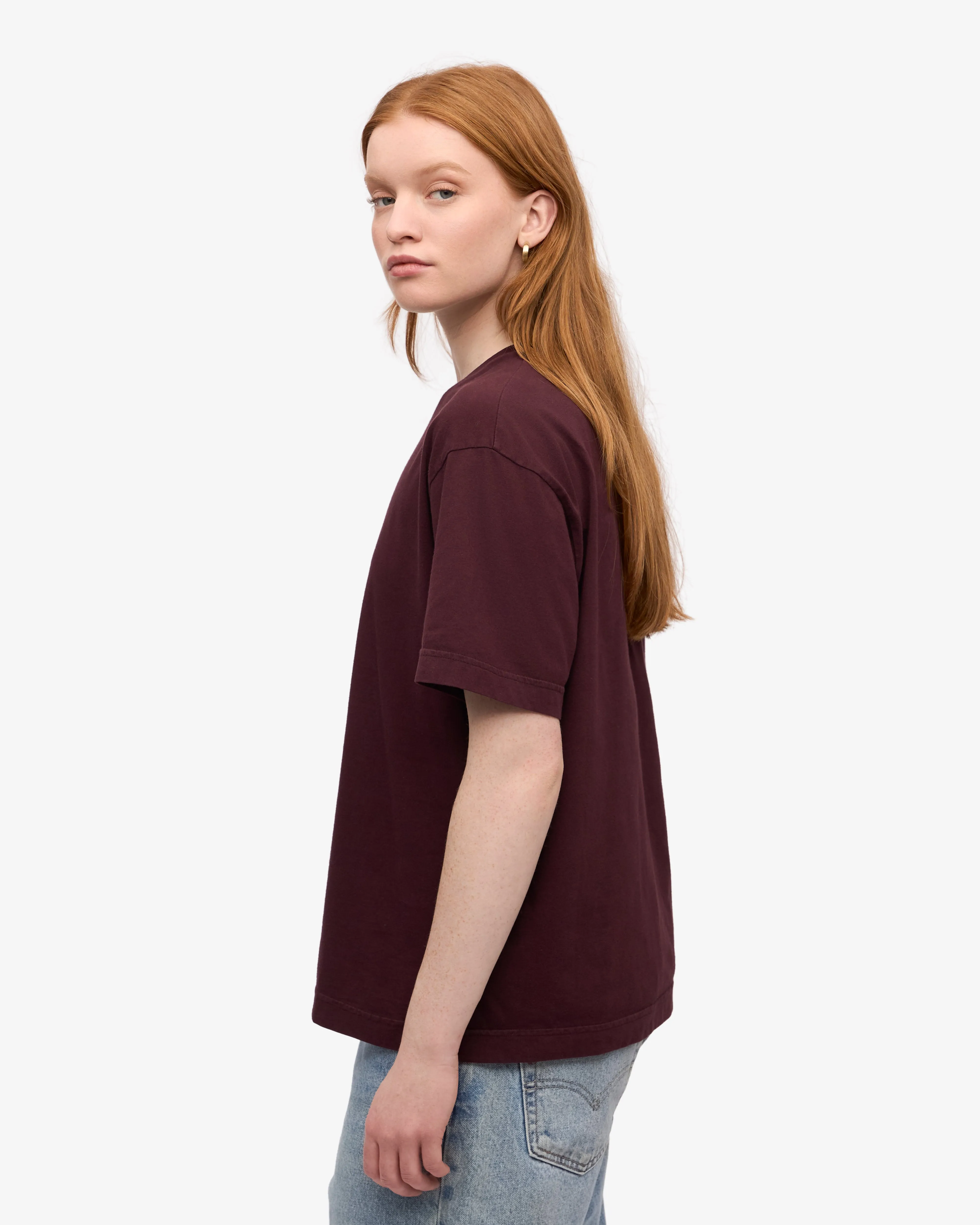 Oversized Organic T-Shirt - Oxblood Red sold by Colorful Standard product image thumbnail 3