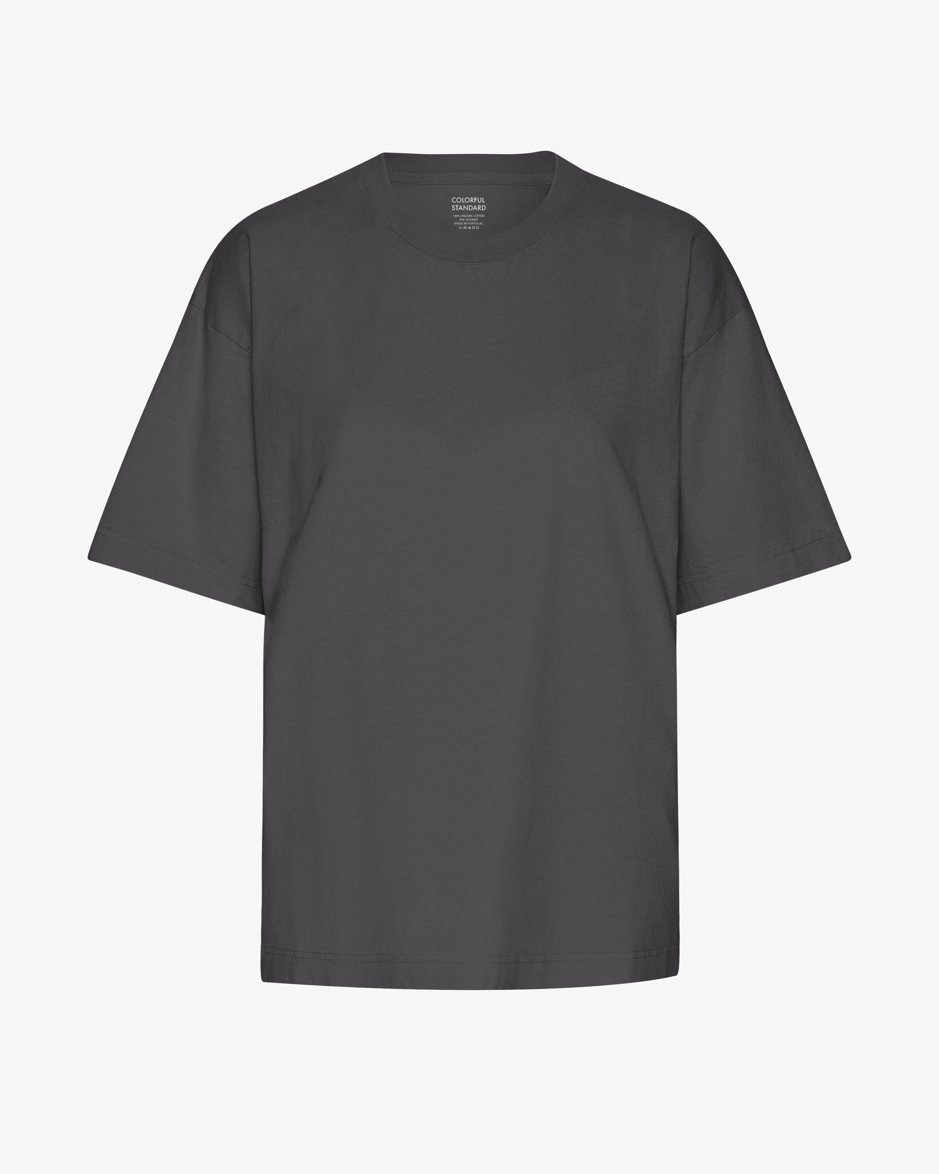 Oversized Organic T-Shirt - Lava Grey sold by Colorful Standard