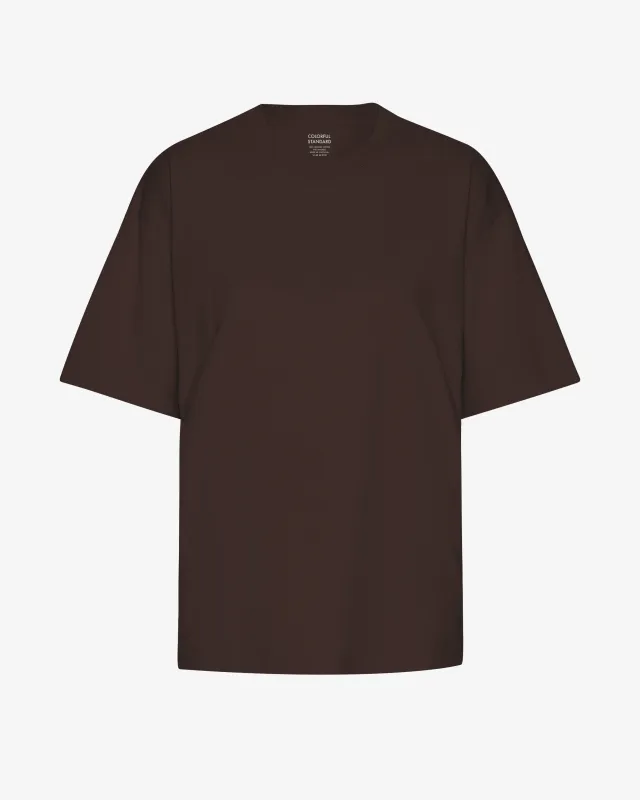 Oversized Organic T-Shirt - Coffee Brown sold by Colorful Standard