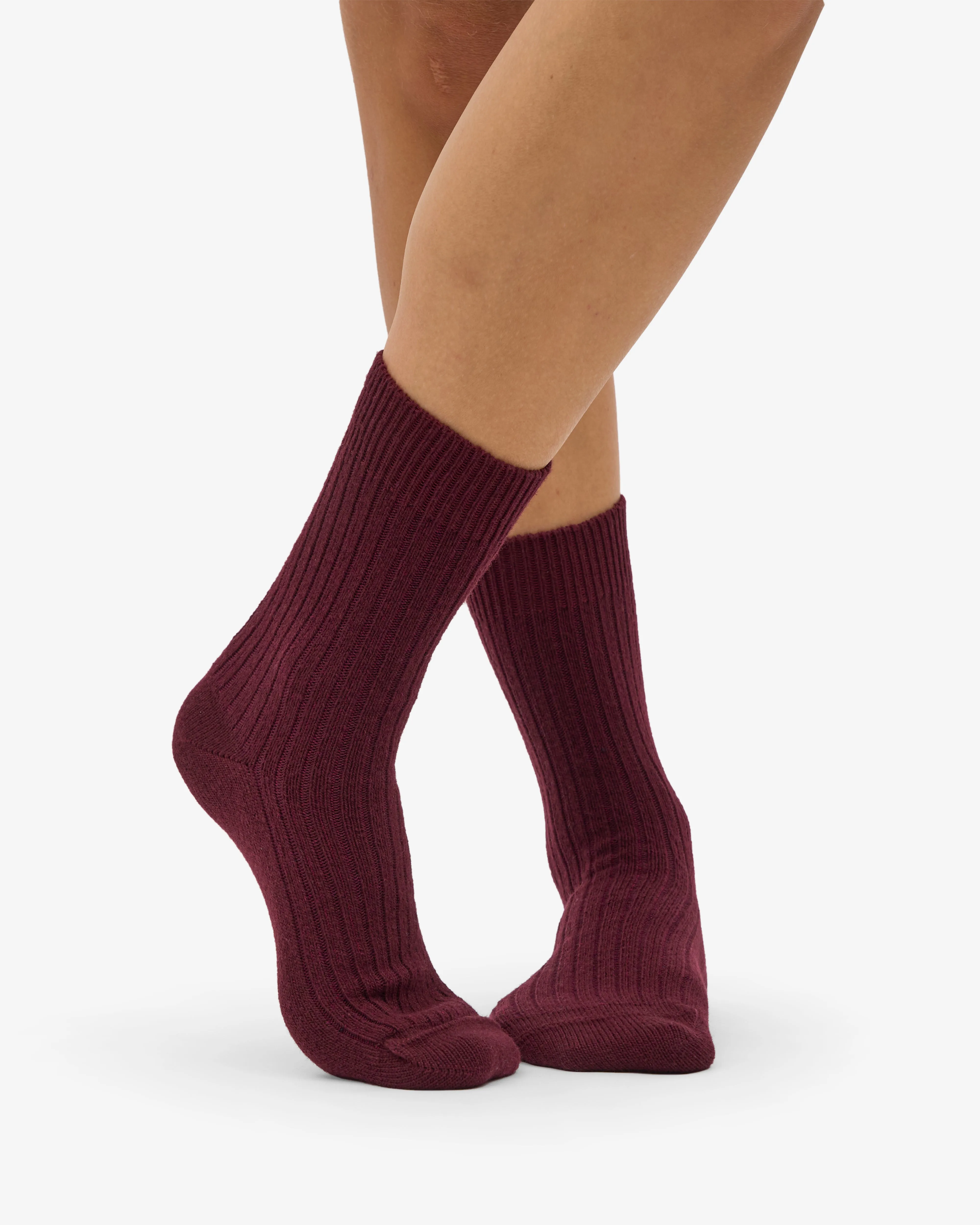Merino Wool Blend Sock - Oxblood Red sold by Colorful Standard product image thumbnail 2
