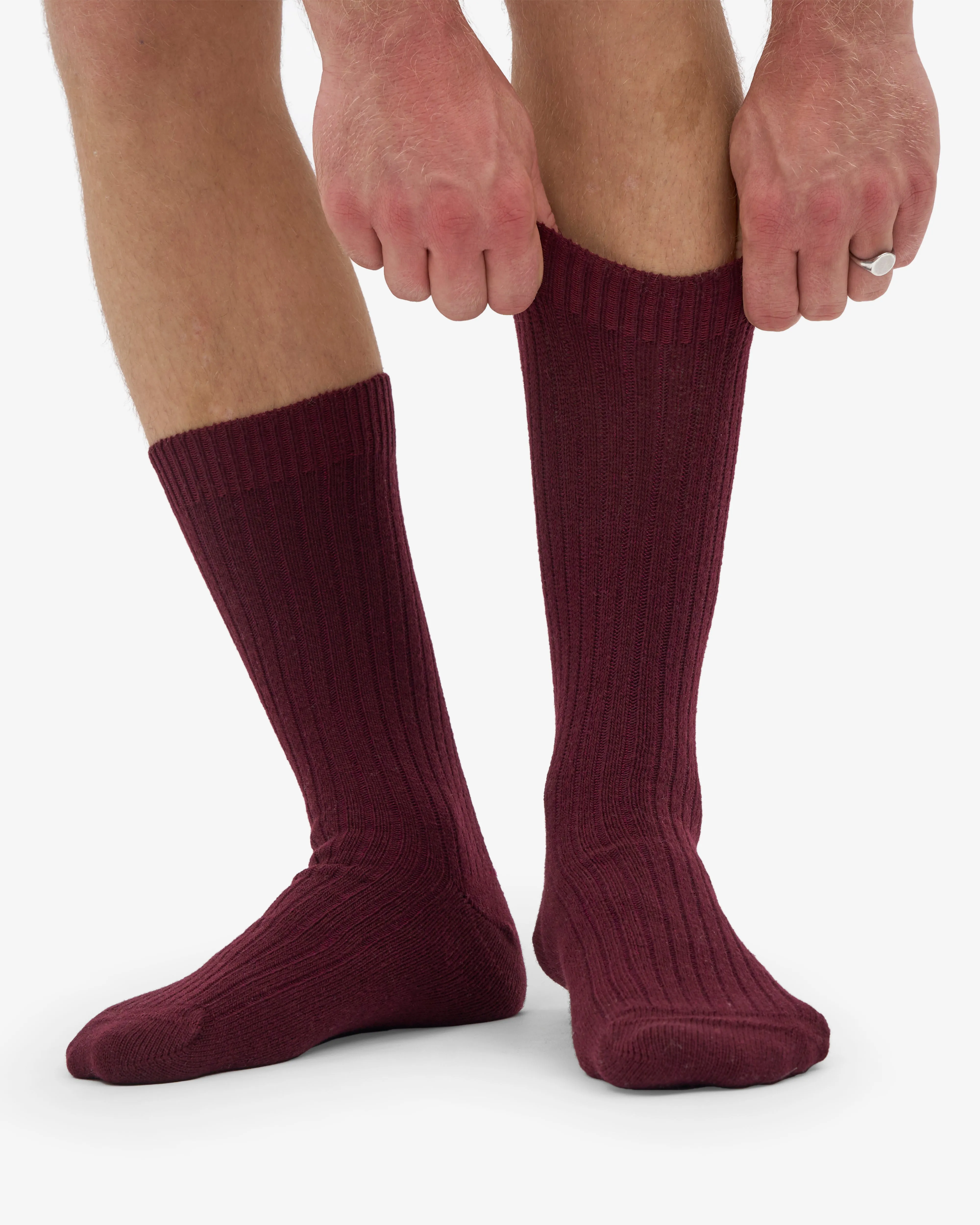 Merino Wool Blend Sock - Oxblood Red sold by Colorful Standard product image thumbnail 4