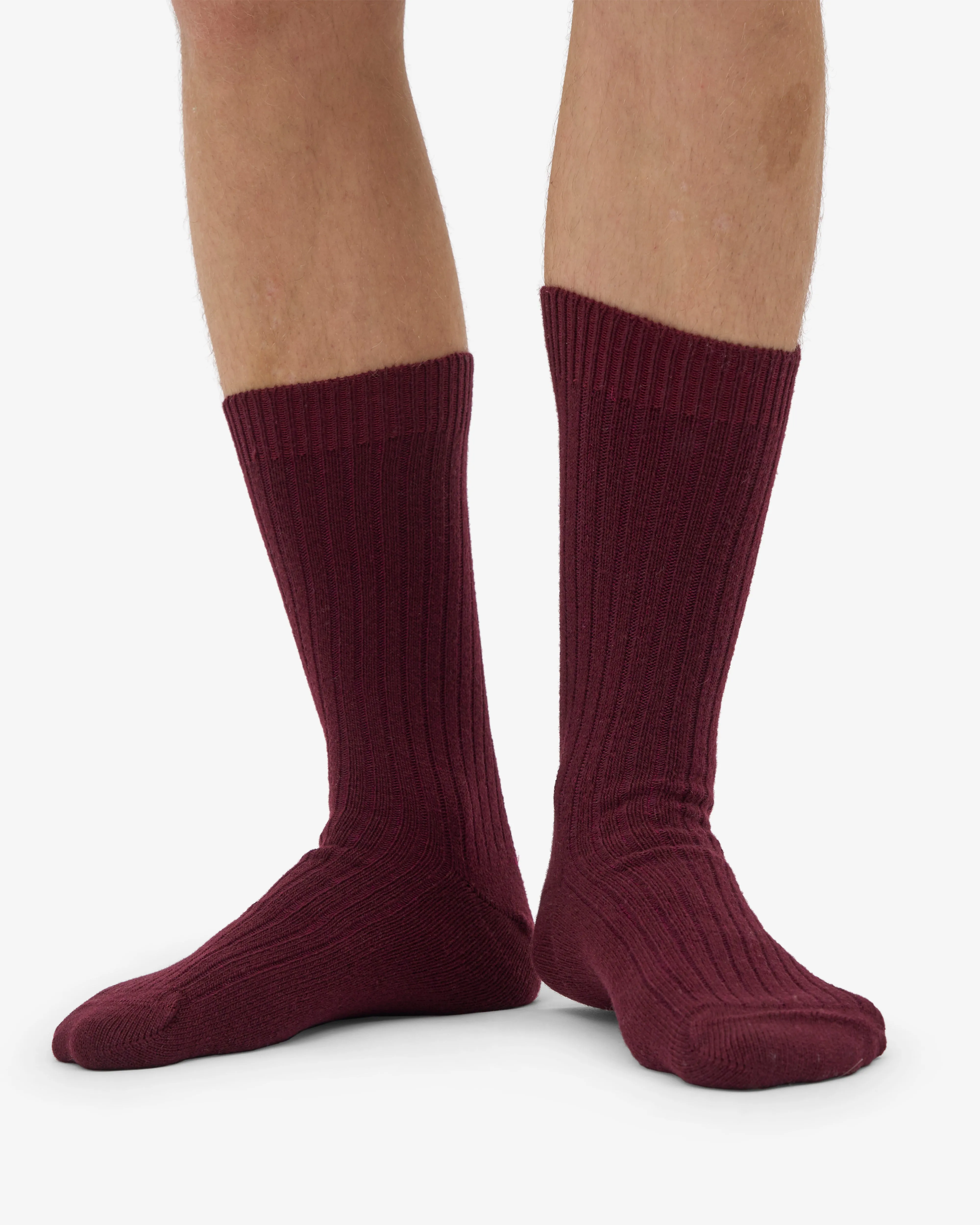 Merino Wool Blend Sock - Oxblood Red sold by Colorful Standard product image thumbnail 2