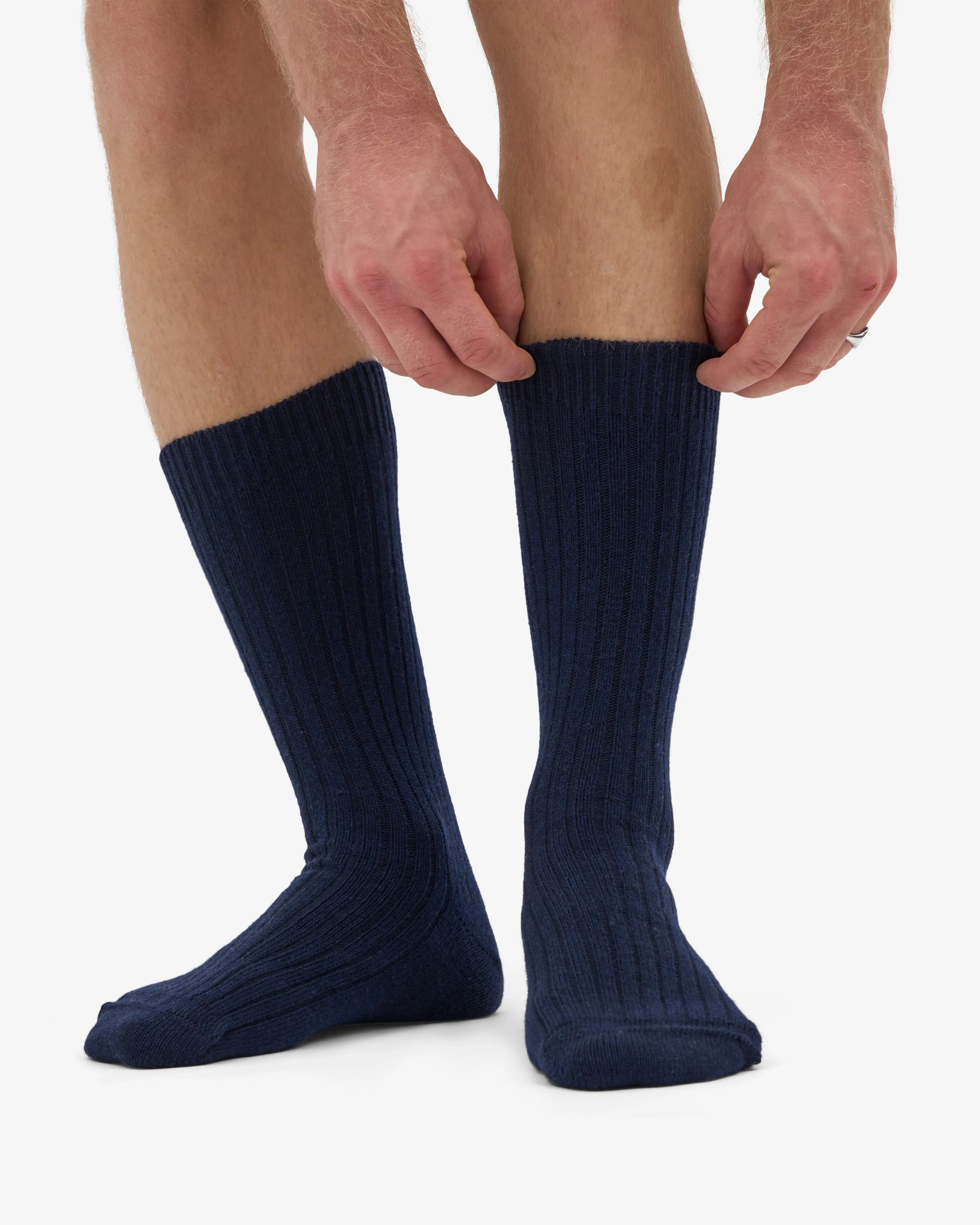 Merino Wool Blend Sock - Navy Blue sold by Colorful Standard product image thumbnail 4