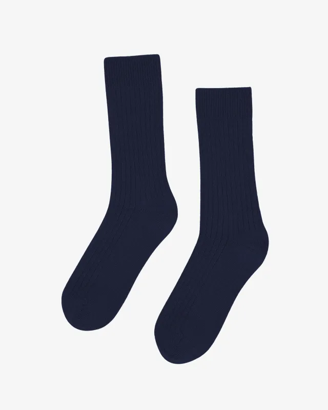 Merino Wool Blend Sock - Navy Blue sold by Colorful Standard