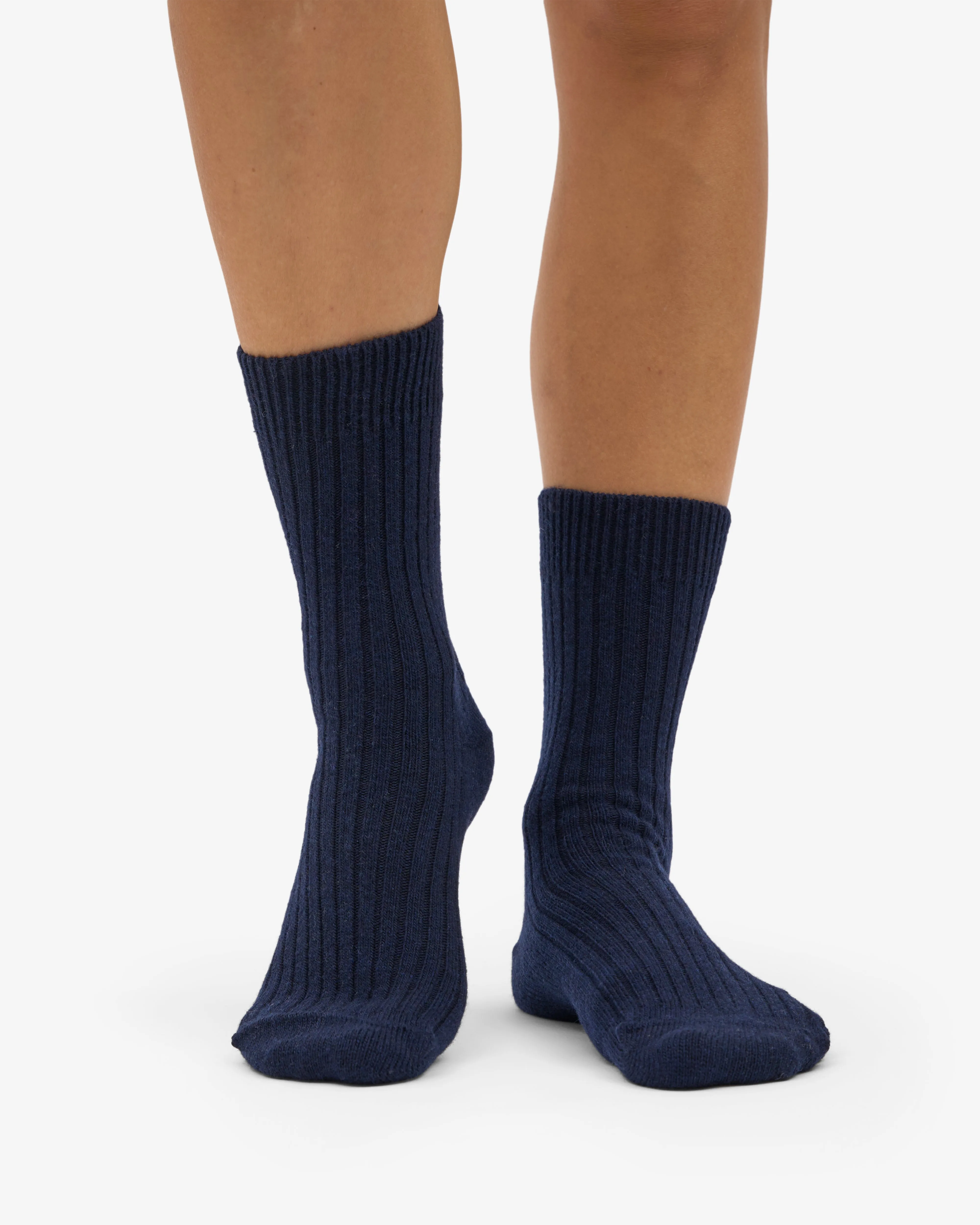 Merino Wool Blend Sock - Navy Blue sold by Colorful Standard product image thumbnail 2