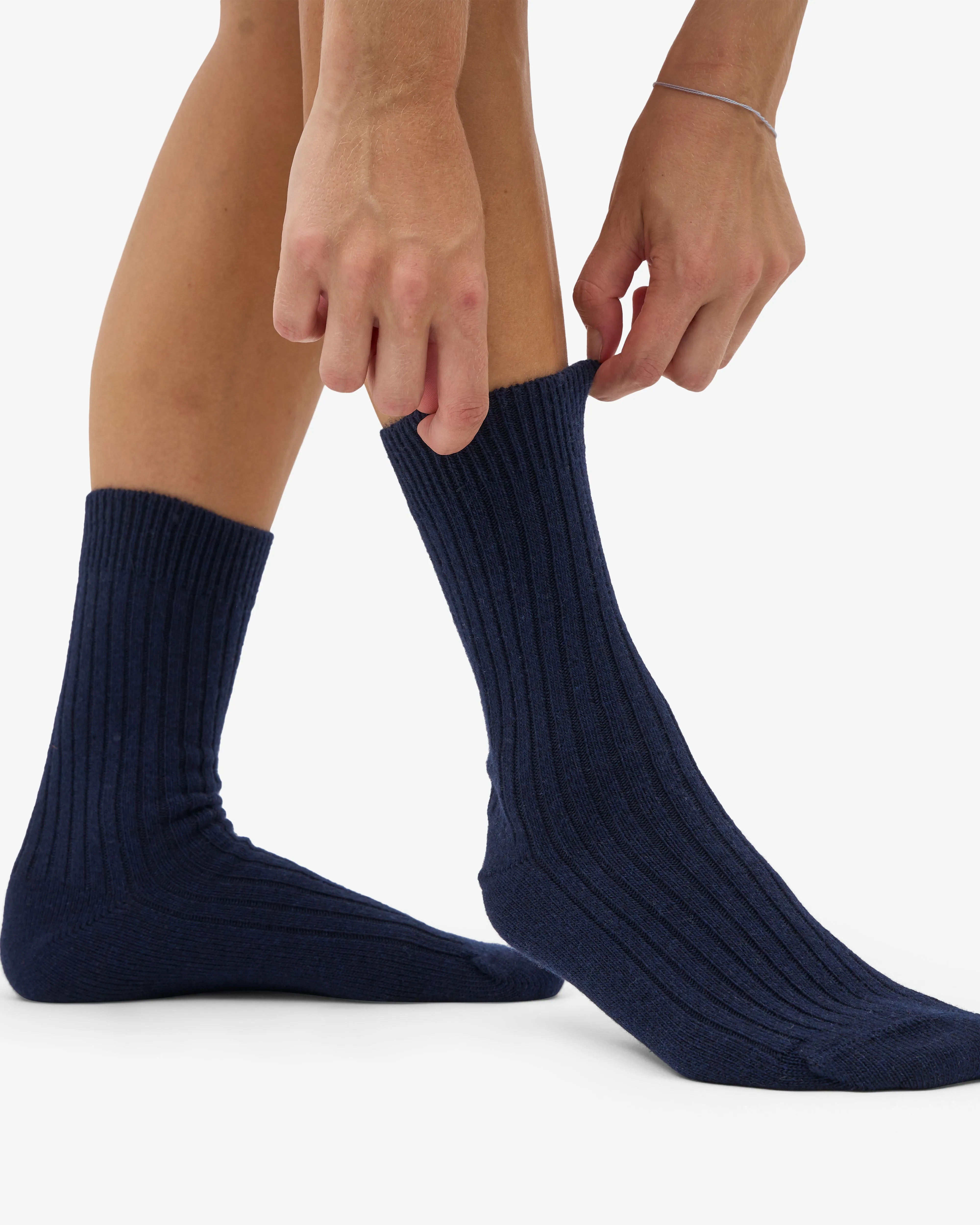 Merino Wool Blend Sock - Navy Blue sold by Colorful Standard product image thumbnail 4