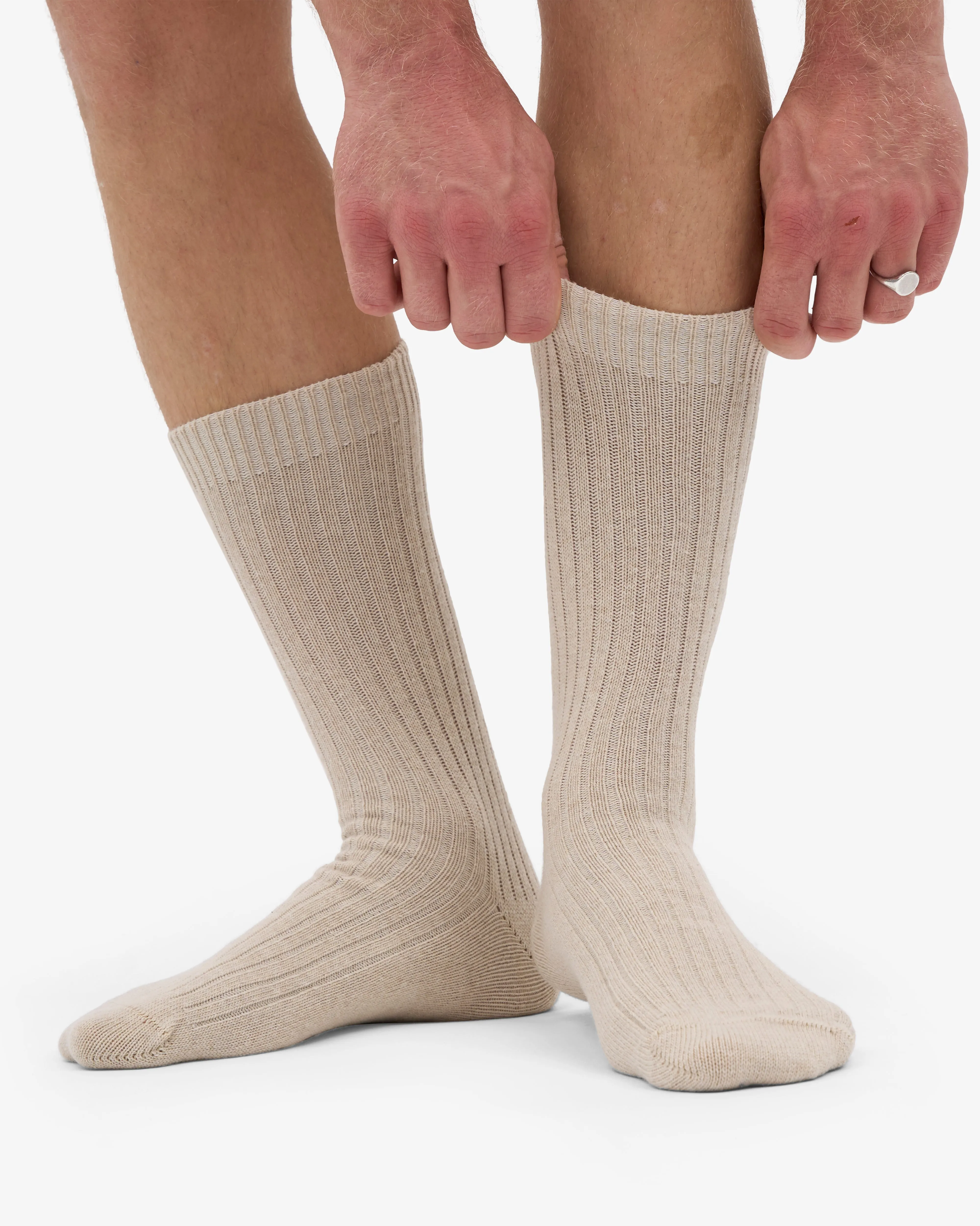 Merino Wool Blend Sock - Ivory White sold by Colorful Standard product image thumbnail 4