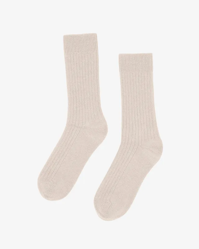 Merino Wool Blend Sock - Ivory White sold by Colorful Standard