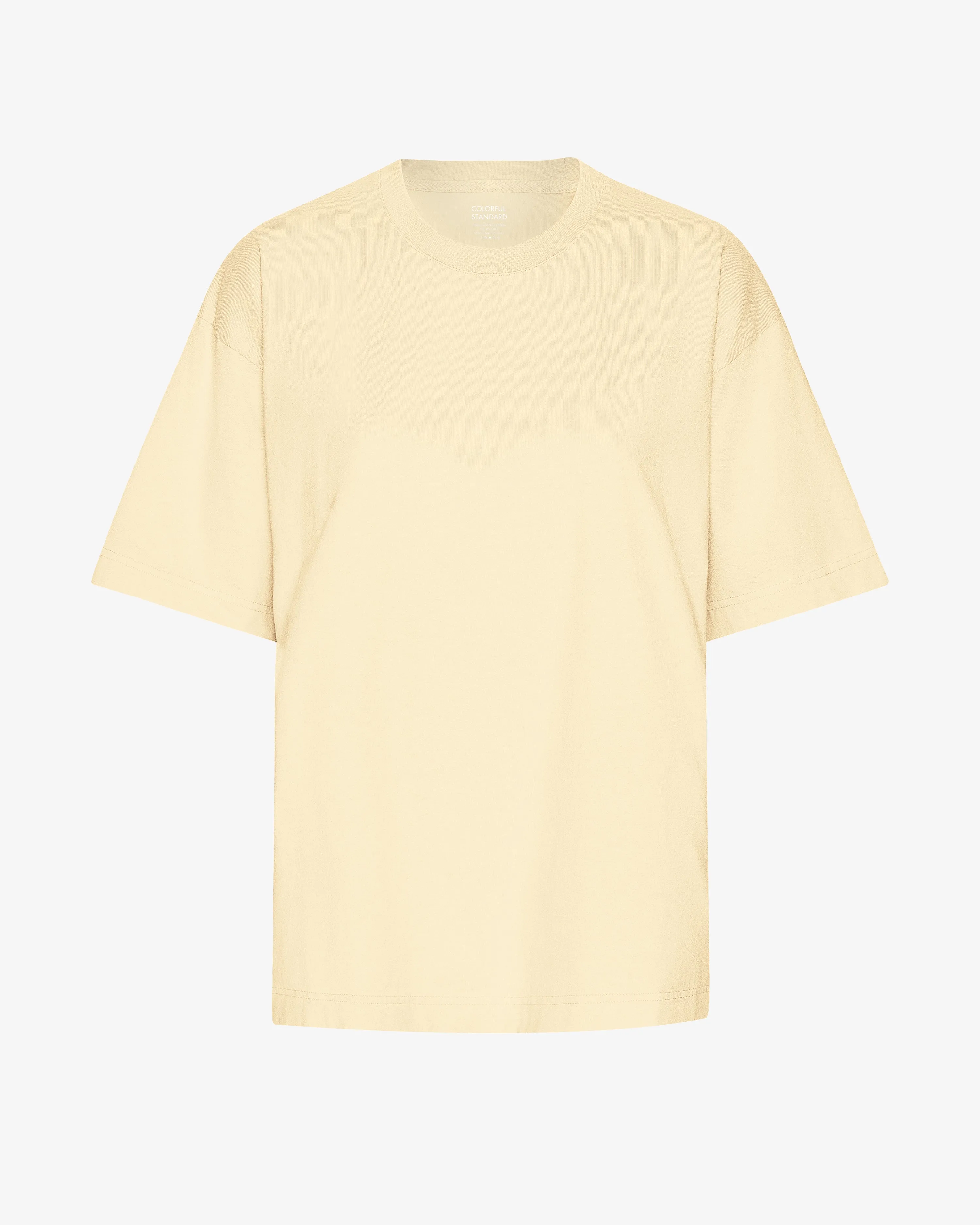 Oversized Organic T-Shirt - Soft Yellow sold by Colorful Standard