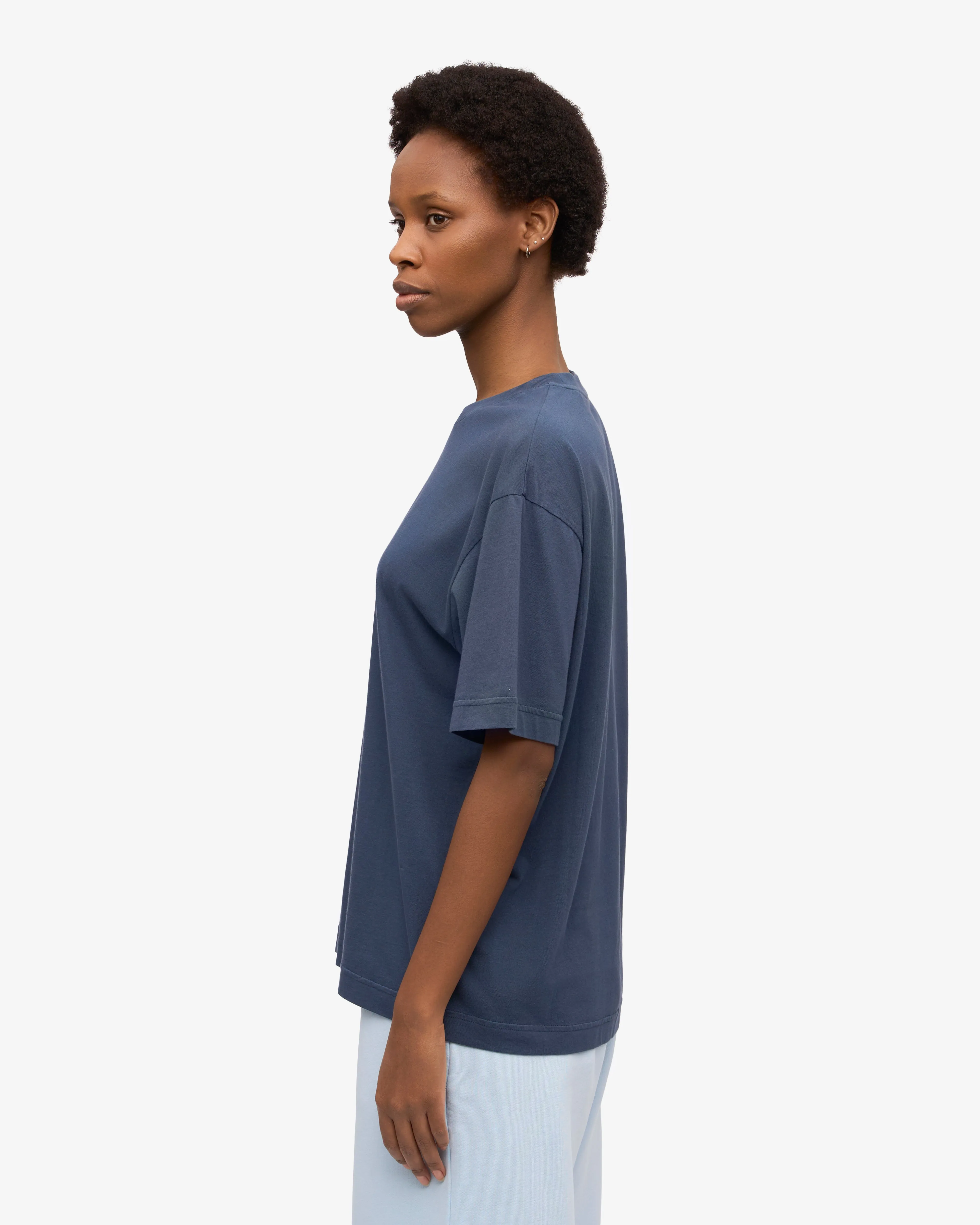Oversized Organic T-Shirt - Petrol Blue sold by Colorful Standard product image thumbnail 3
