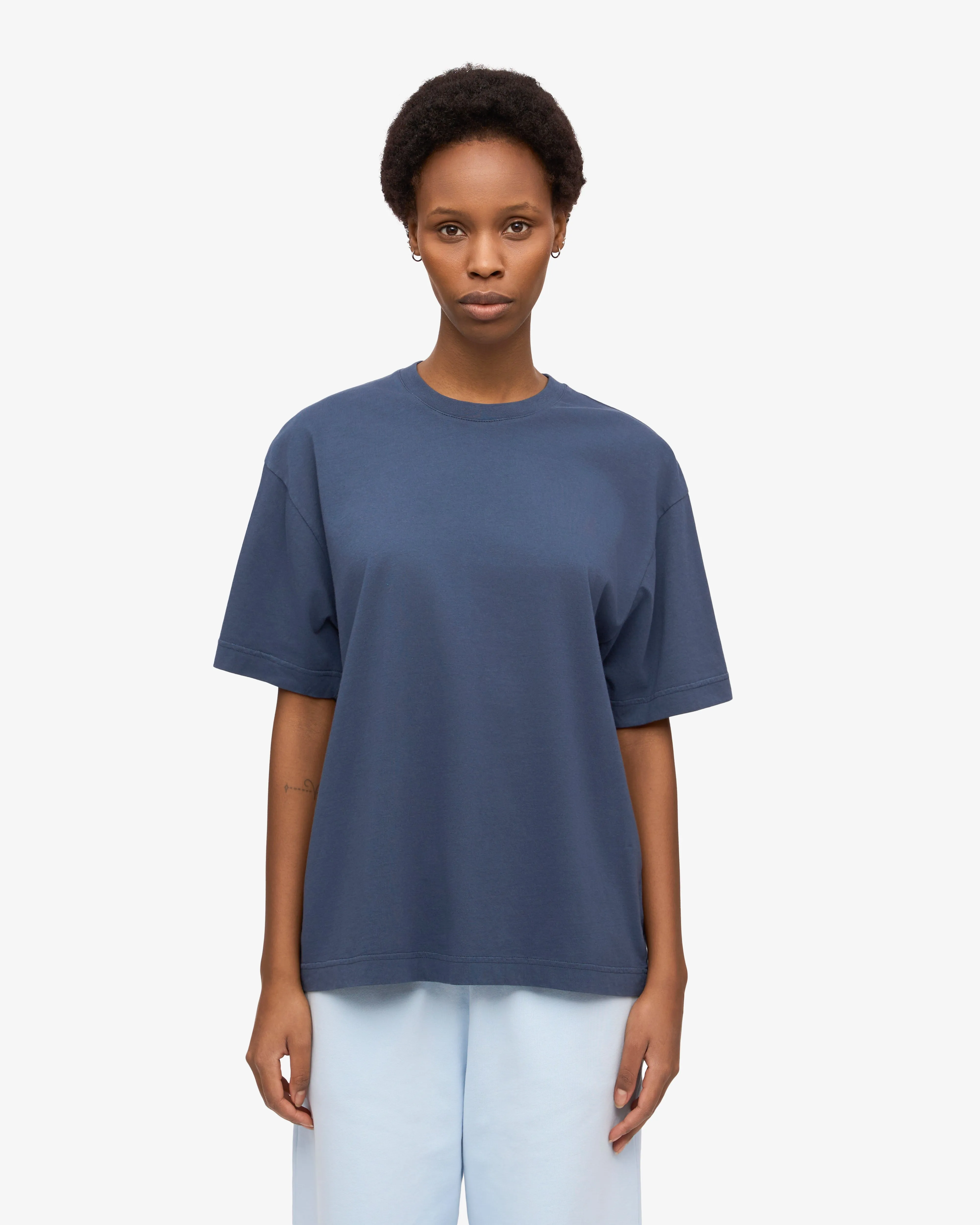 Oversized Organic T-Shirt - Petrol Blue sold by Colorful Standard product image thumbnail 2