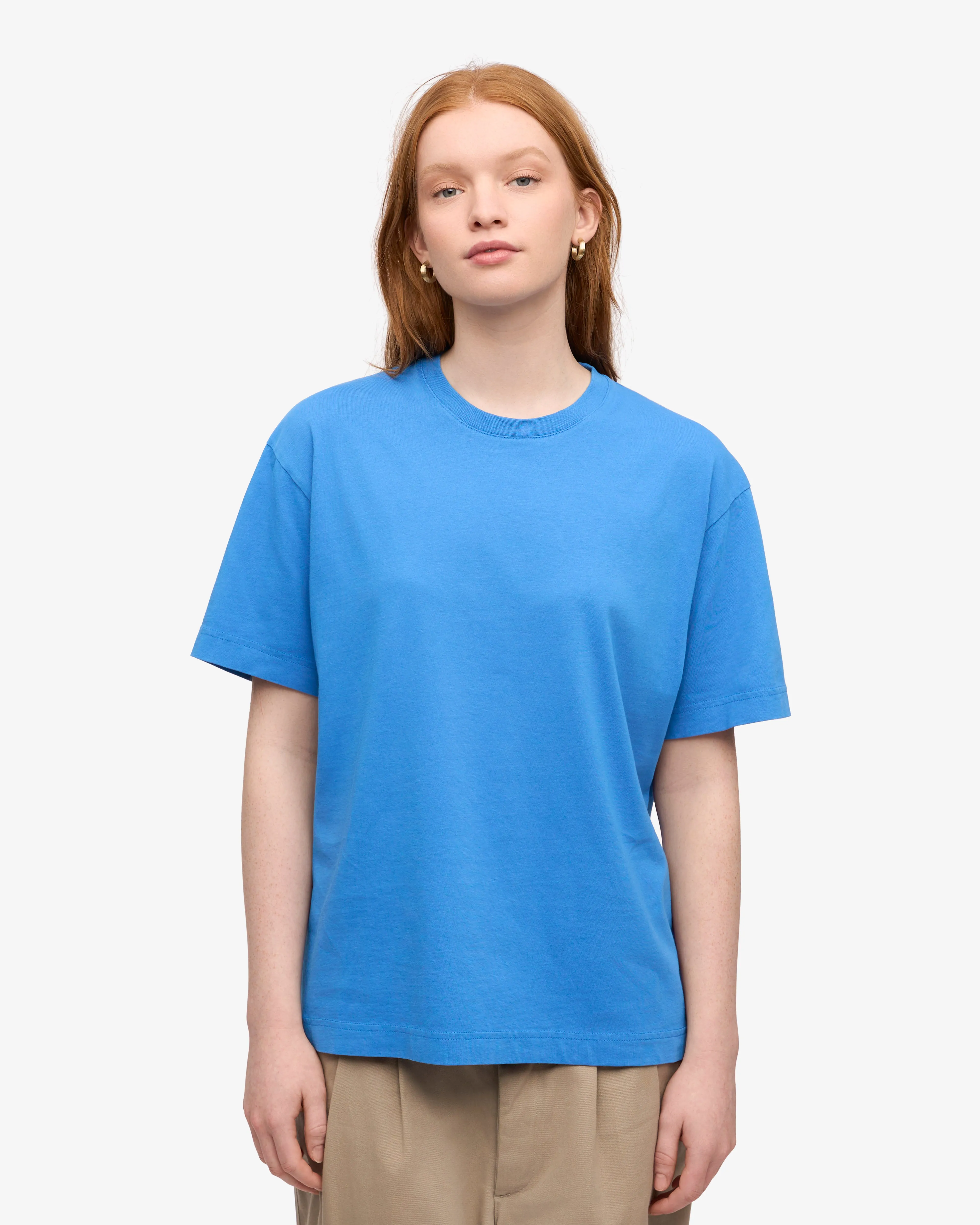 Oversized Organic T-Shirt - Pacific Blue sold by Colorful Standard product image thumbnail 2