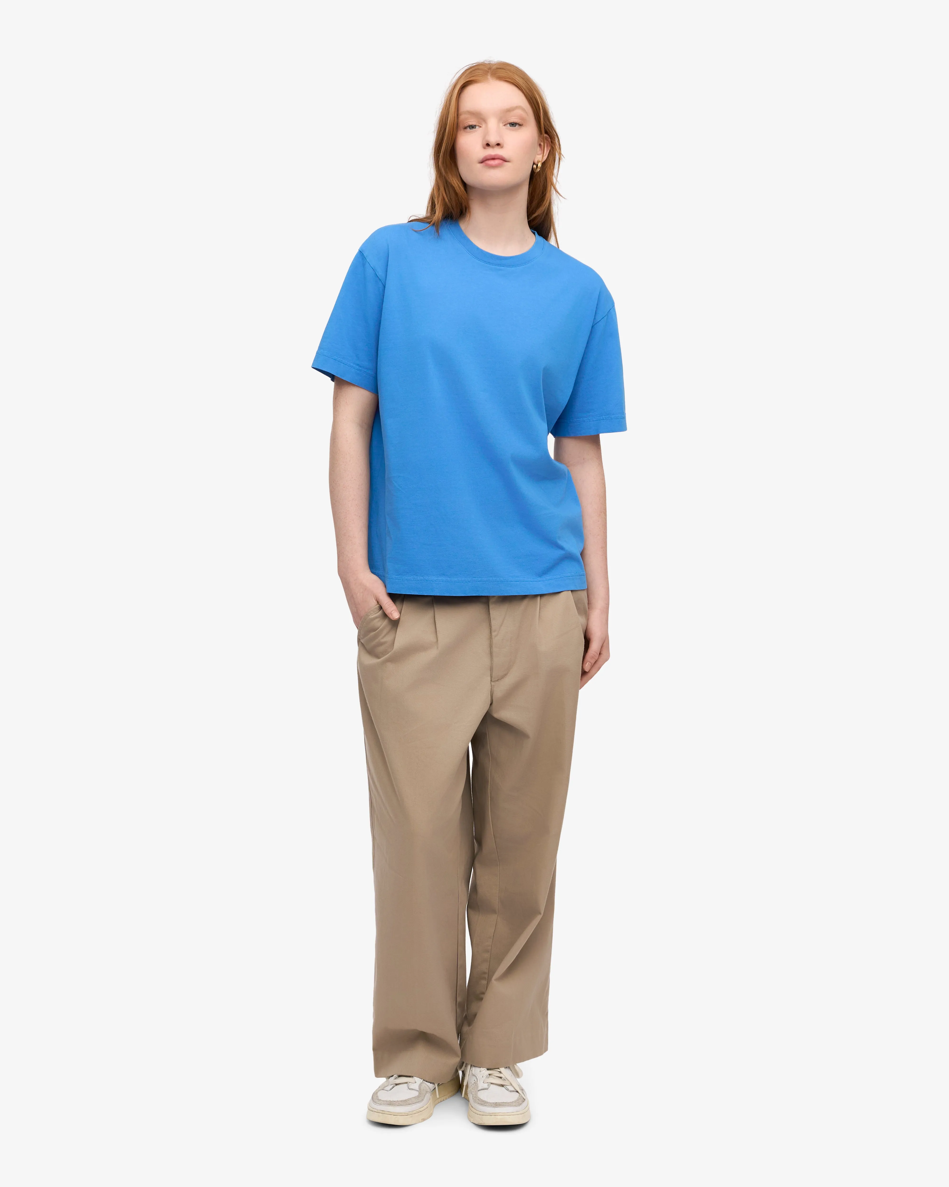 Oversized Organic T-Shirt - Pacific Blue sold by Colorful Standard product image thumbnail 5