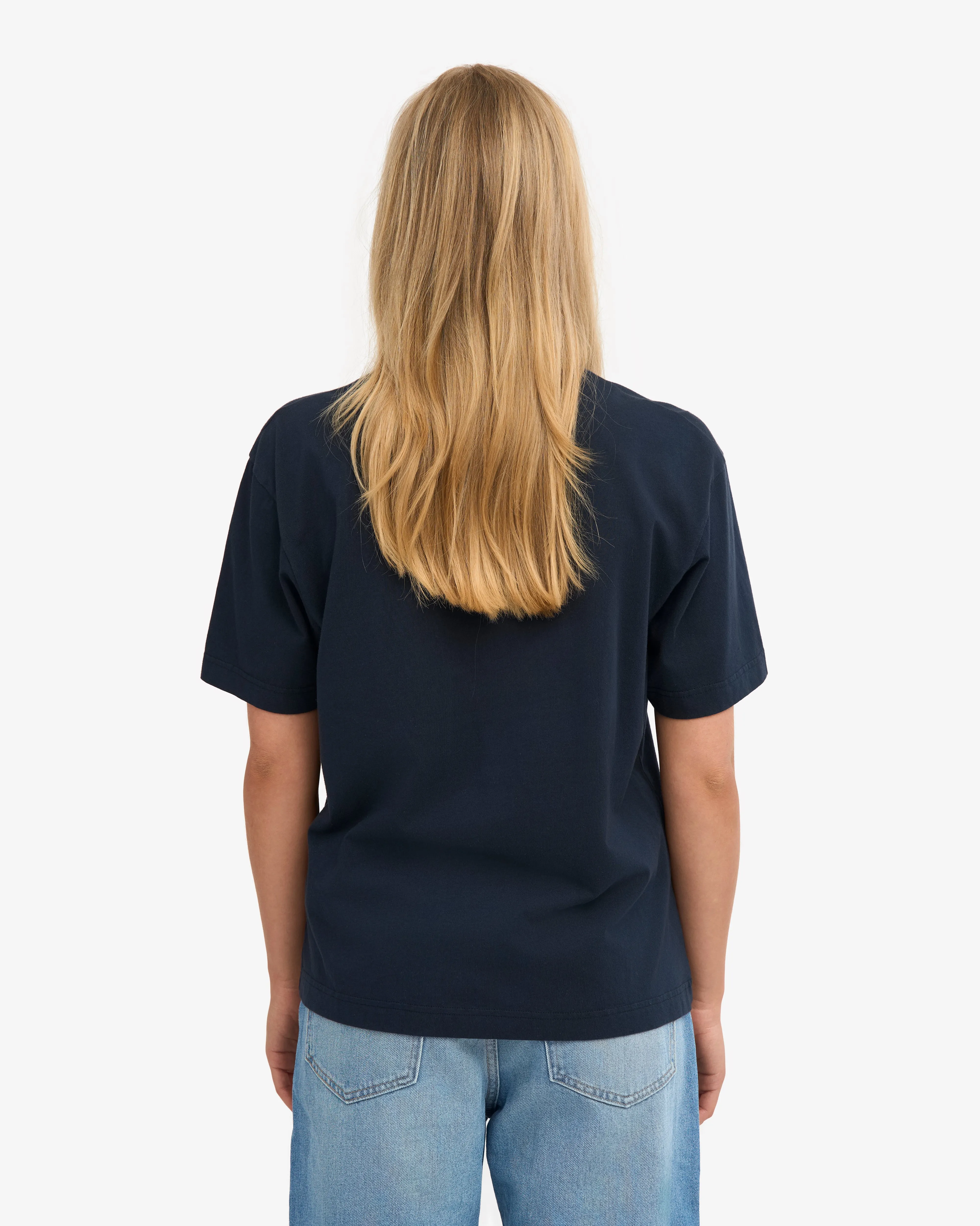 Oversized Organic T-Shirt - Navy Blue sold by Colorful Standard product image thumbnail 4