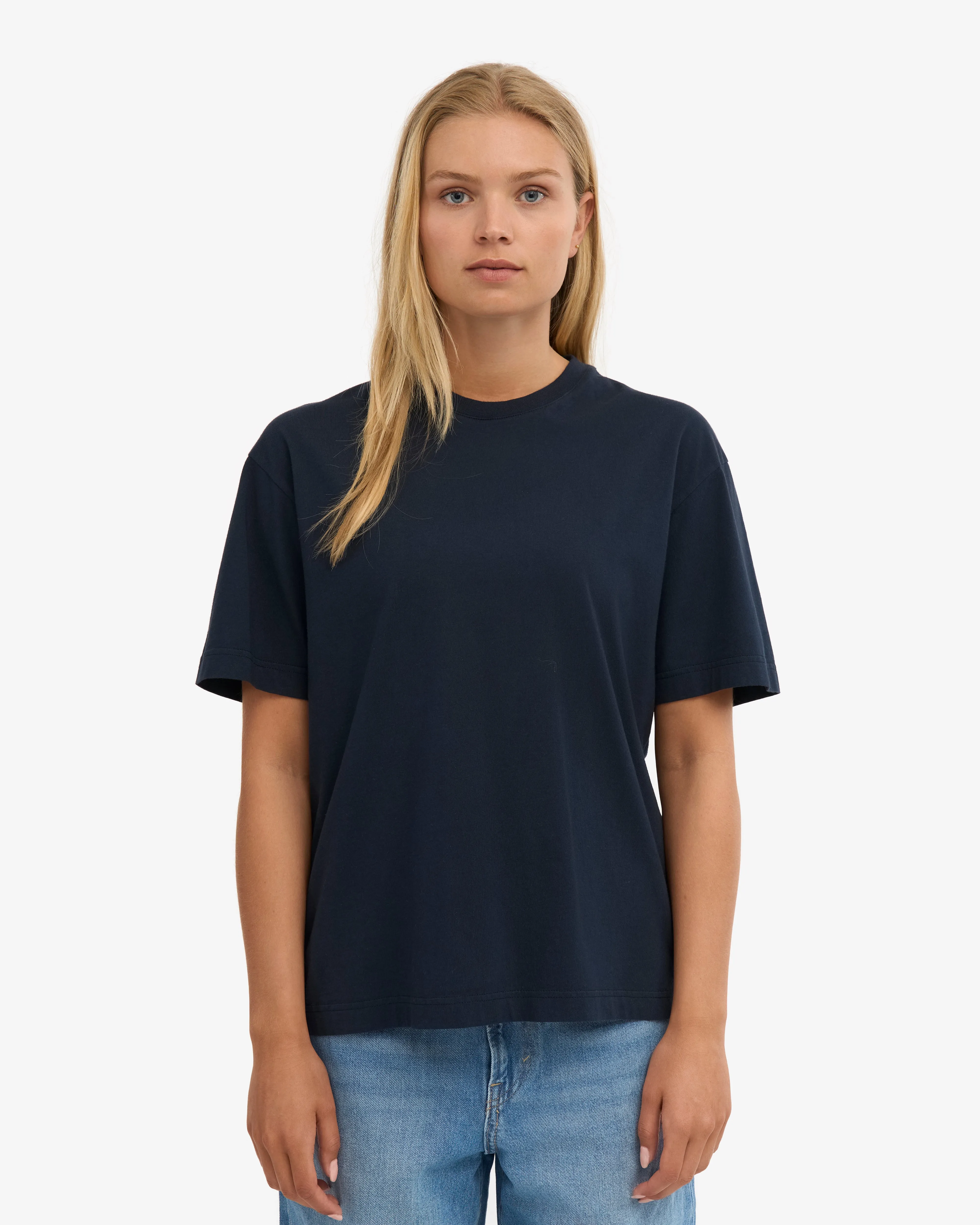 Oversized Organic T-Shirt - Navy Blue sold by Colorful Standard product image thumbnail 2