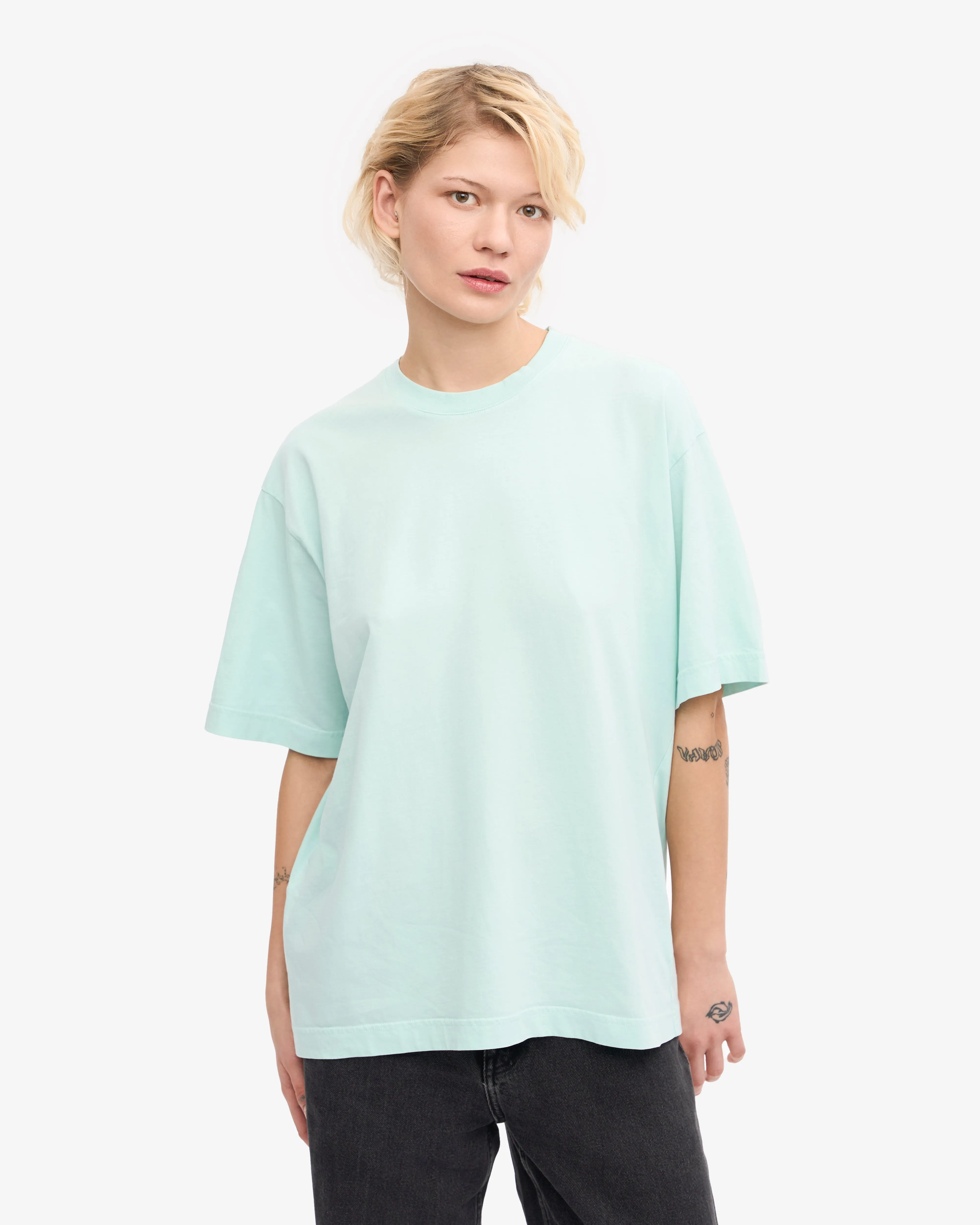 Oversized Organic T-Shirt - Light Aqua sold by Colorful Standard product image thumbnail 2