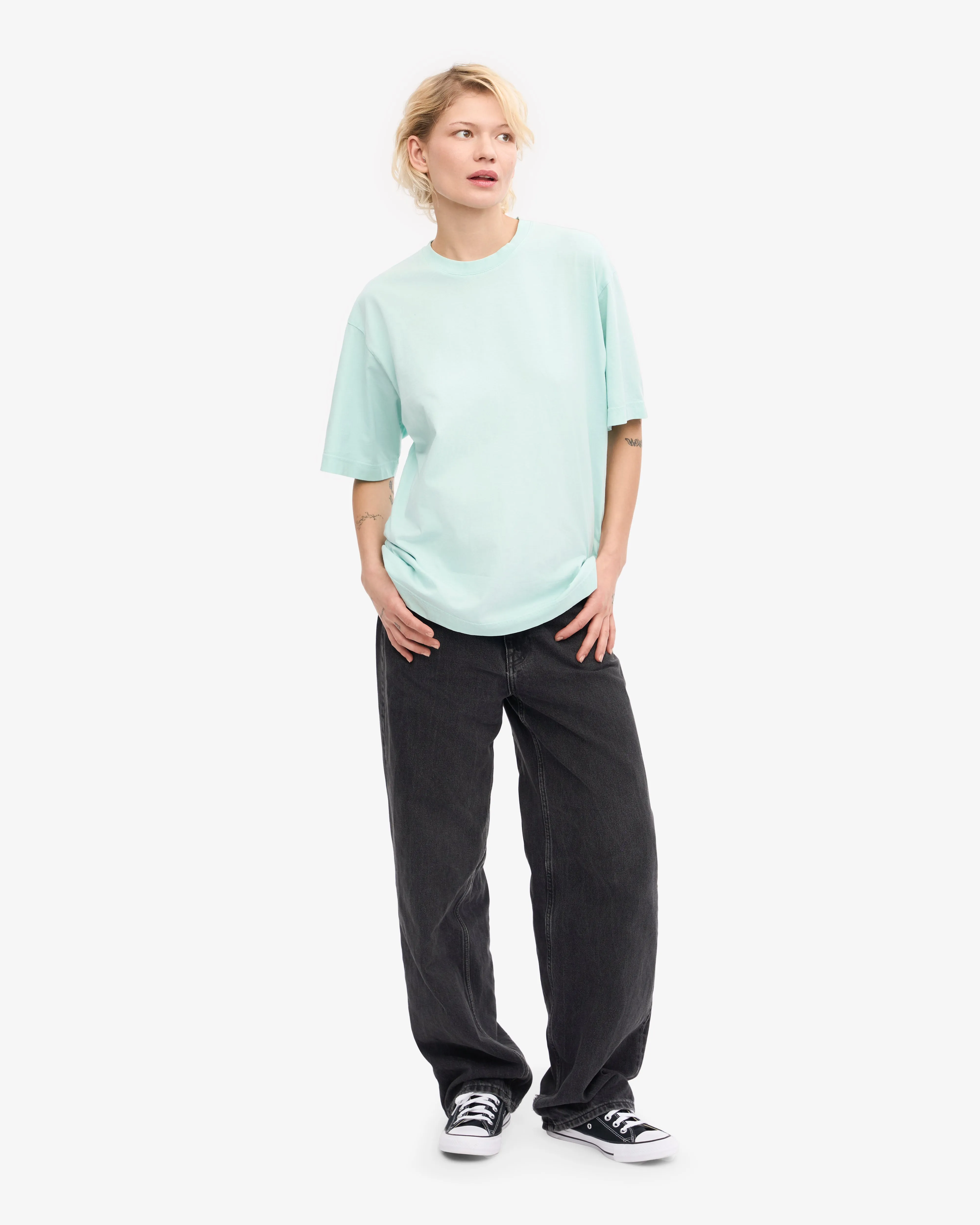 Oversized Organic T-Shirt - Light Aqua sold by Colorful Standard product image thumbnail 5