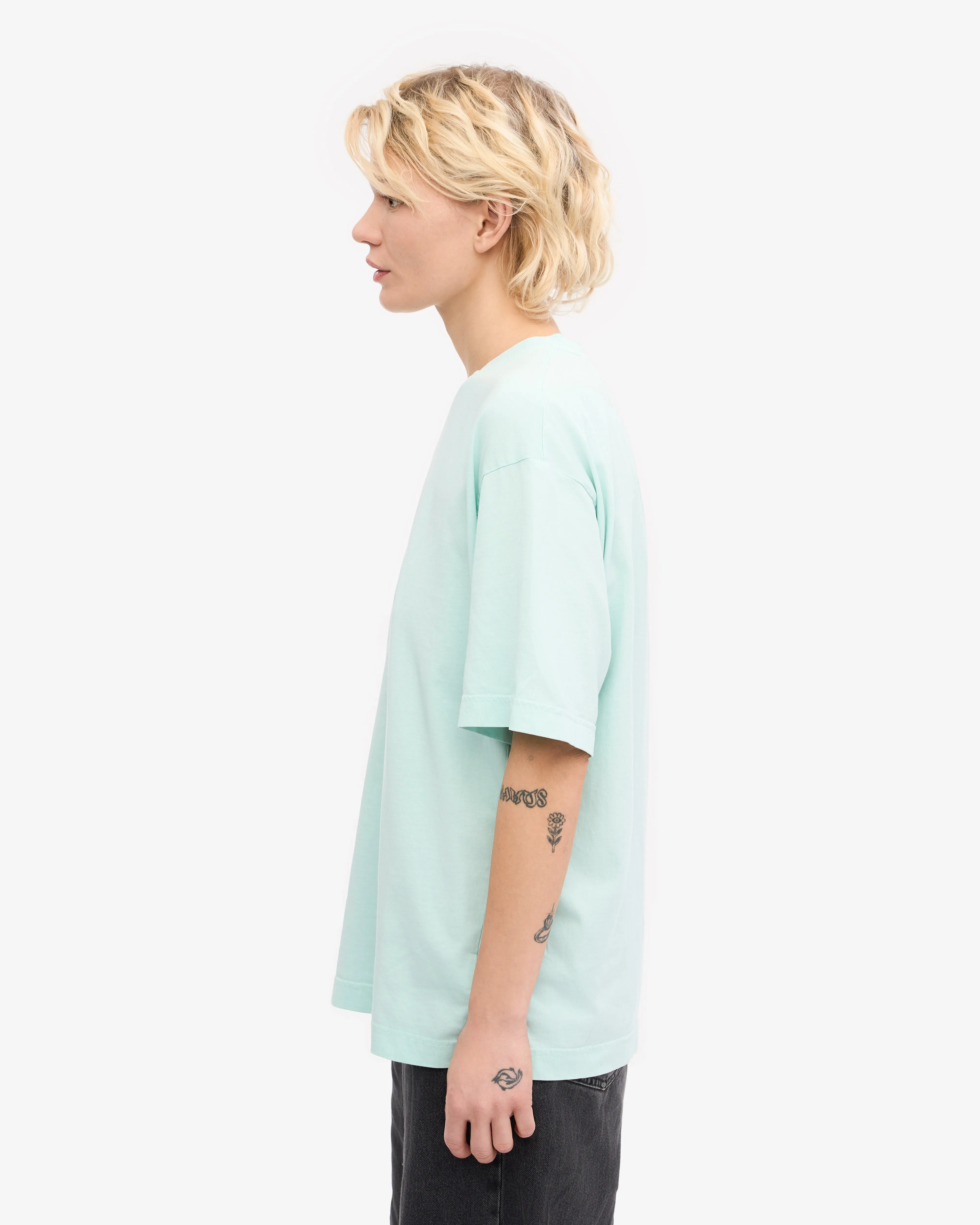 Oversized Organic T-Shirt - Light Aqua sold by Colorful Standard product image thumbnail 3