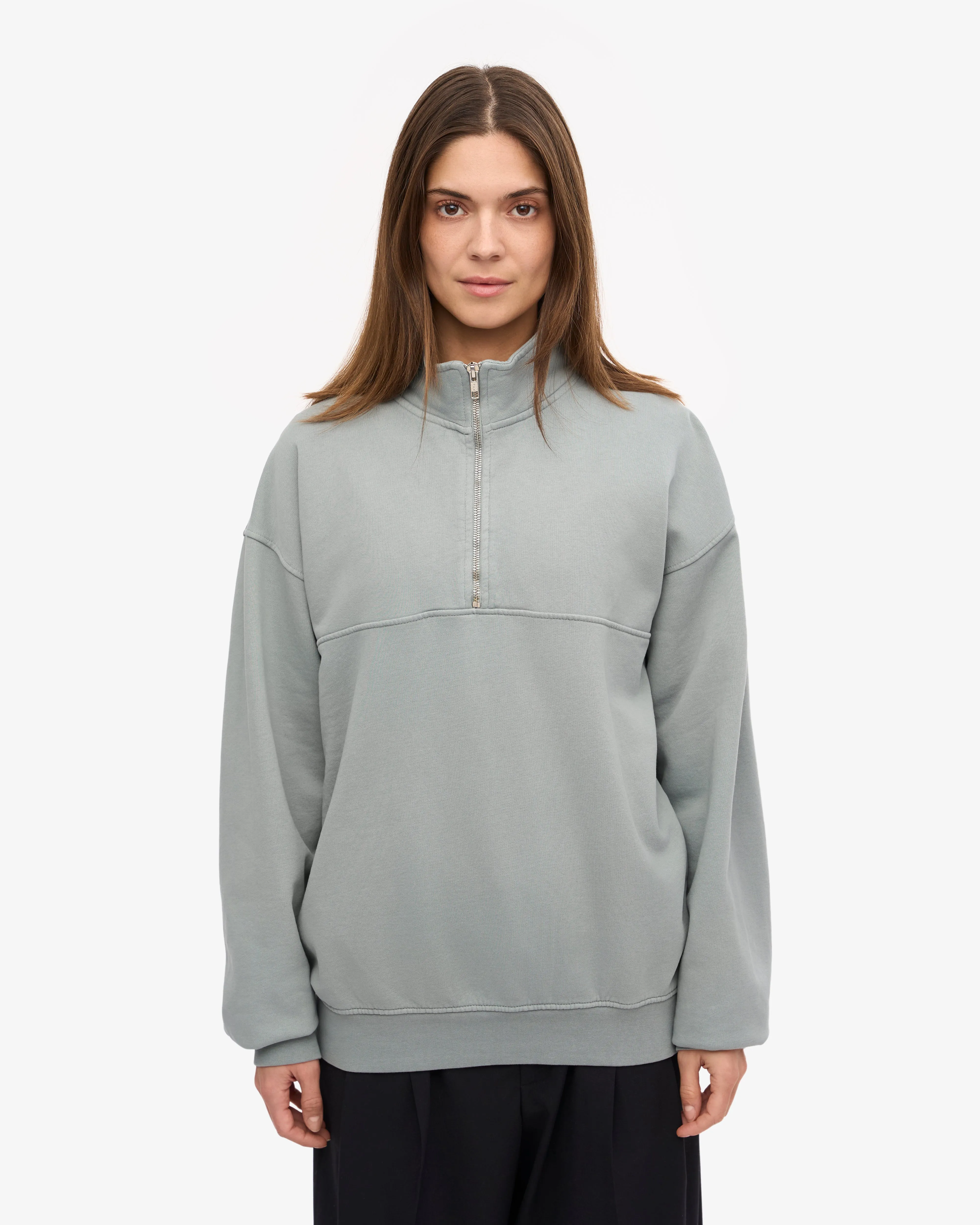 Organic Quarter Zip - Steel Blue sold by Colorful Standard product image thumbnail 2