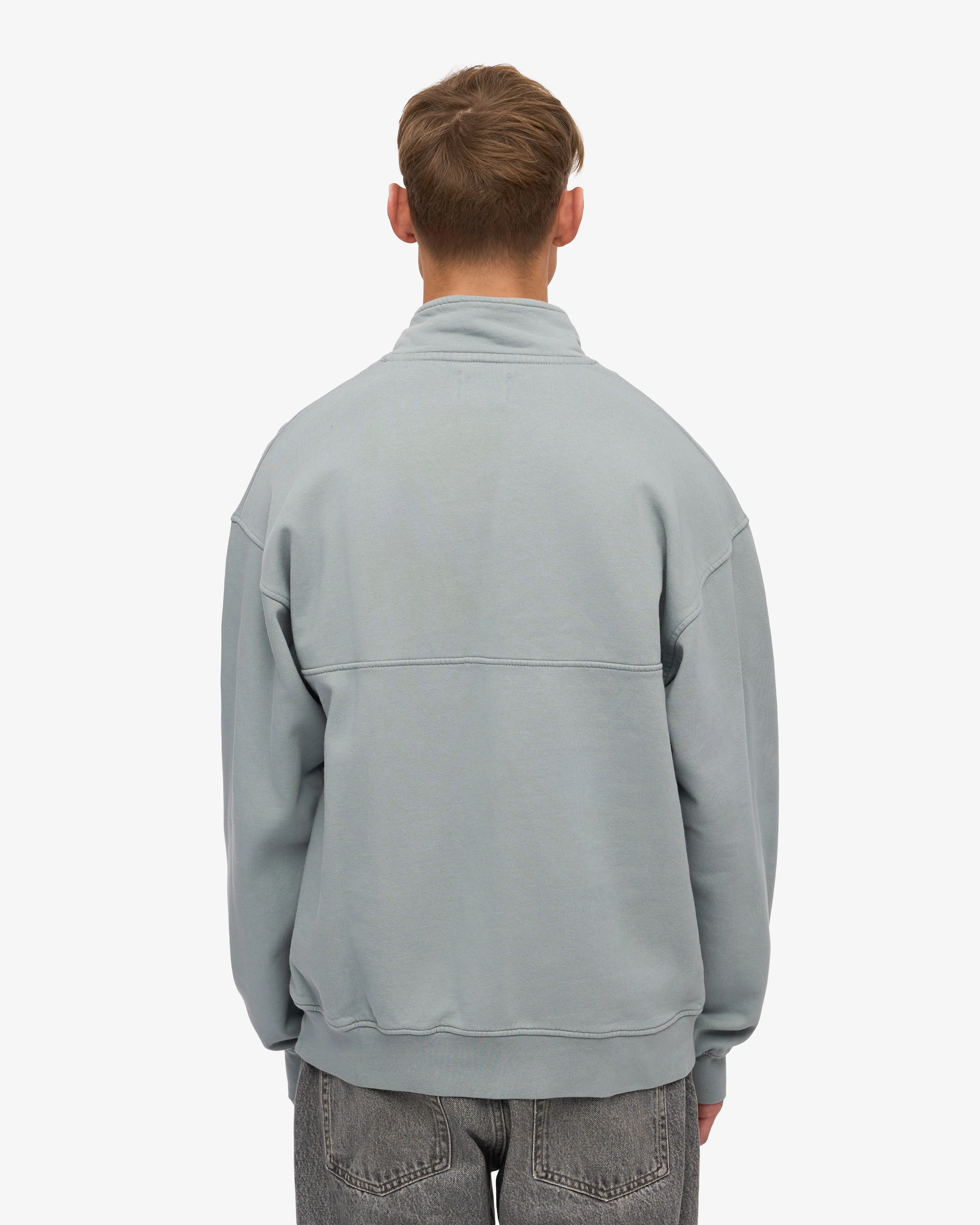 Organic Quarter Zip - Steel Blue sold by Colorful Standard product image thumbnail 4