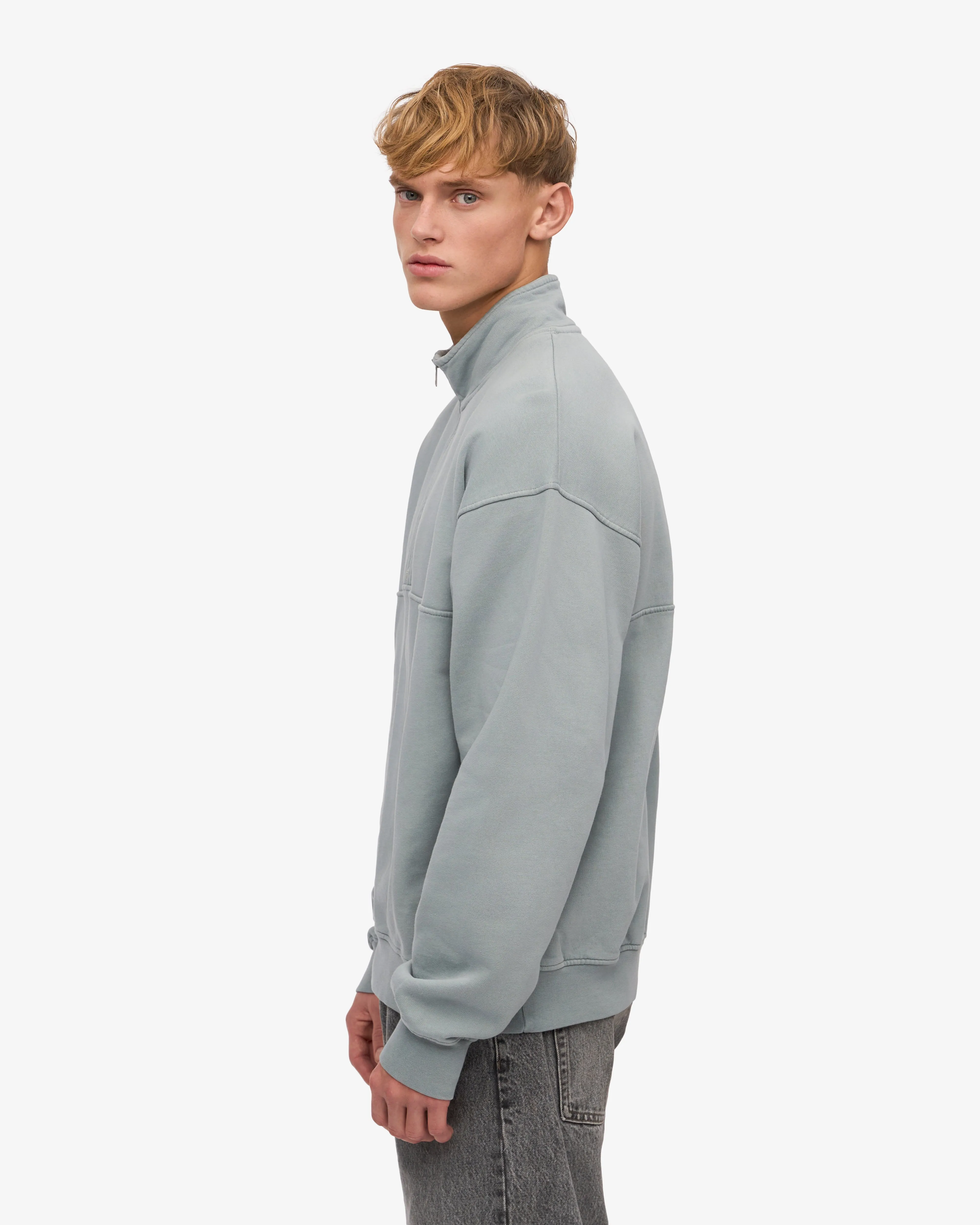 Organic Quarter Zip - Steel Blue sold by Colorful Standard product image thumbnail 3