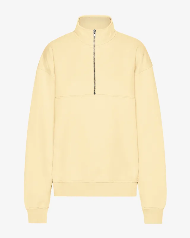 Organic Quarter Zip - Soft Yellow sold by Colorful Standard