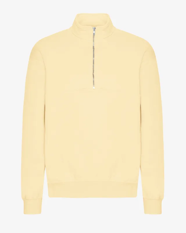 Organic Quarter Zip - Soft Yellow sold by Colorful Standard