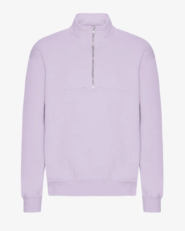 Organic Quarter Zip - Soft Lavender sold by Colorful Standard