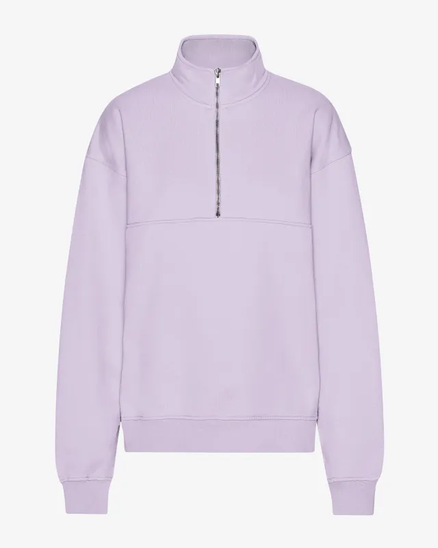 Organic Quarter Zip - Soft Lavender sold by Colorful Standard