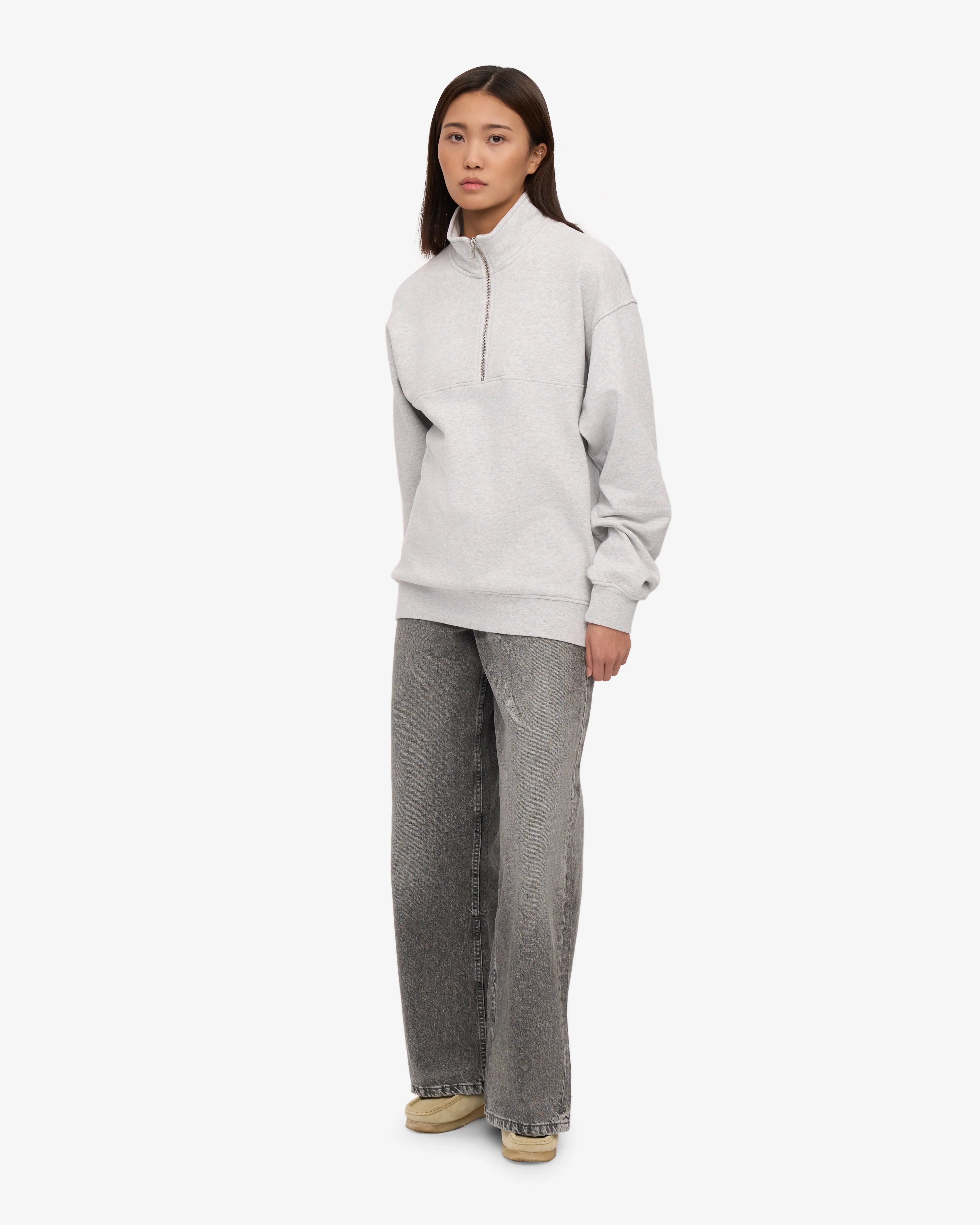 Organic Quarter Zip - Snow Melange sold by Colorful Standard product image thumbnail 5