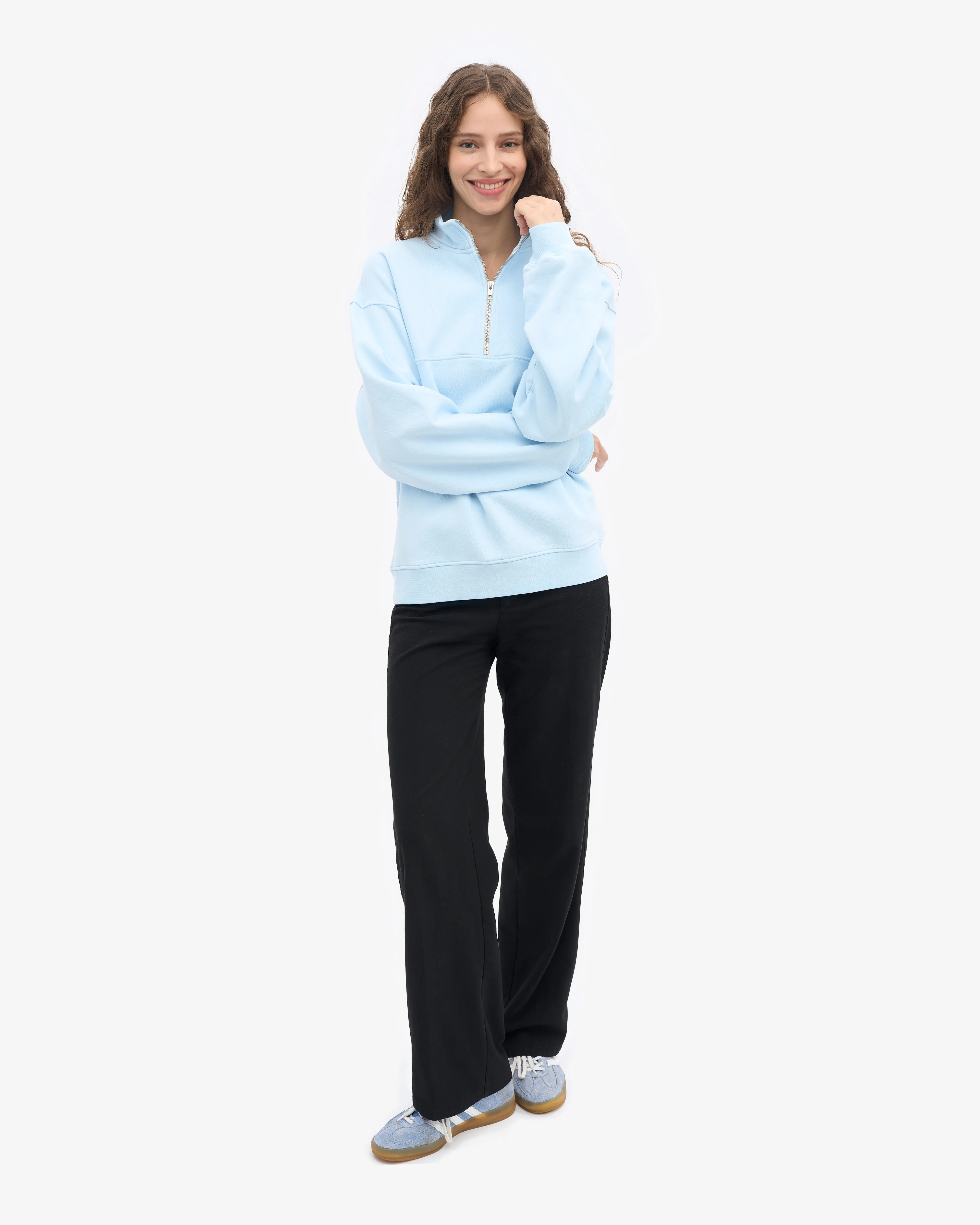 Organic Quarter Zip - Polar Blue sold by Colorful Standard product image thumbnail 5