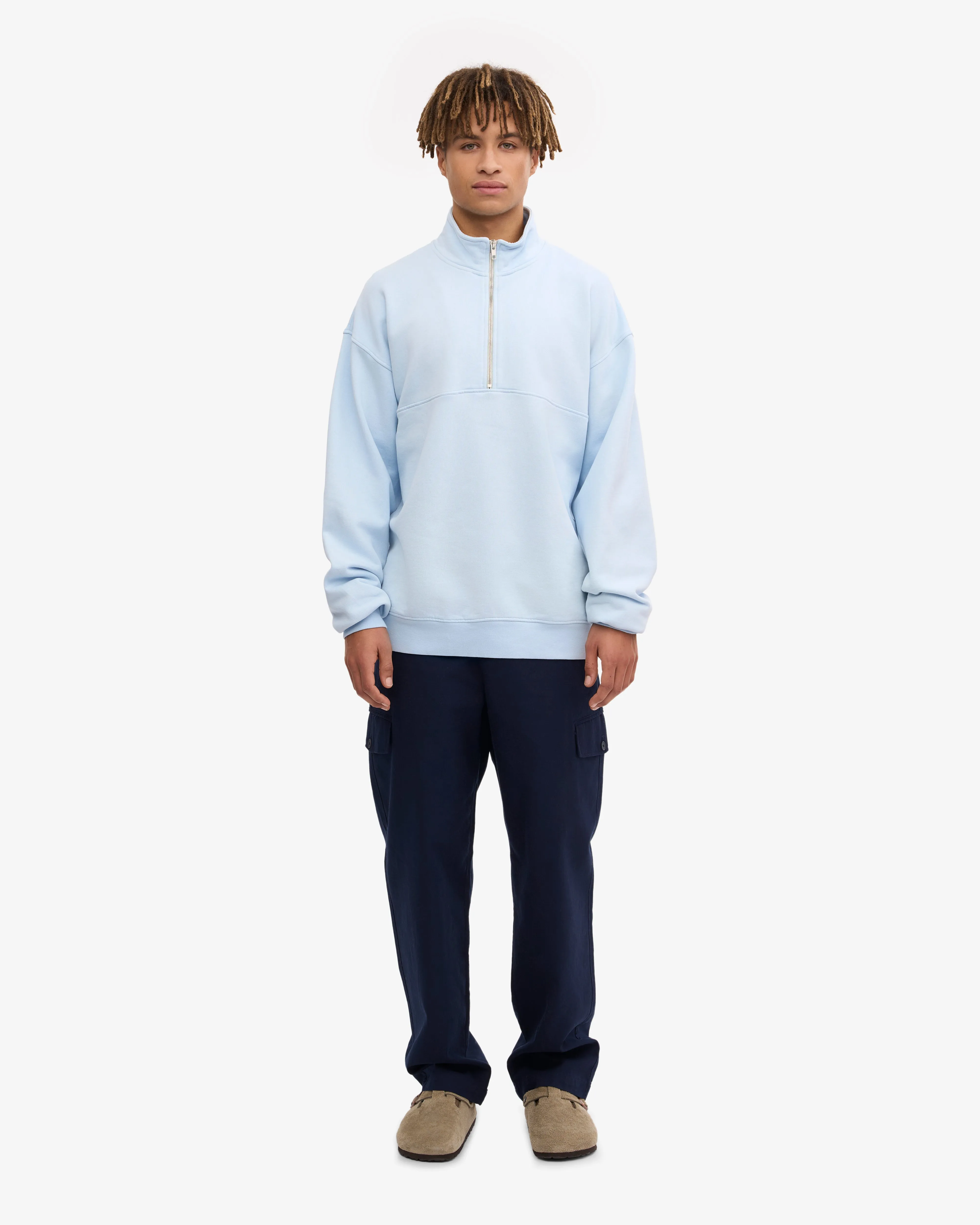 Organic Quarter Zip - Polar Blue sold by Colorful Standard product image thumbnail 5