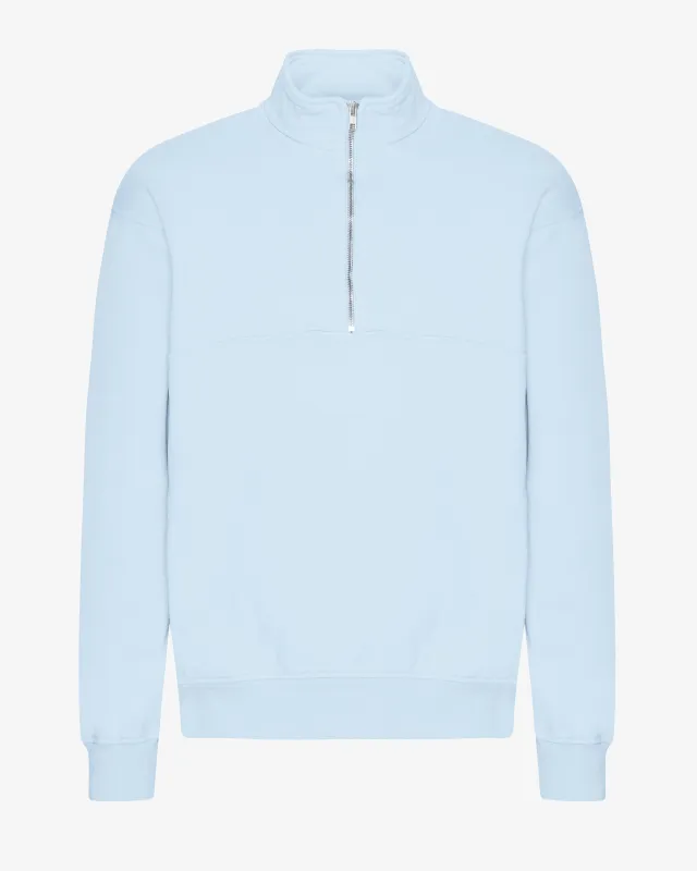 Organic Quarter Zip - Polar Blue sold by Colorful Standard