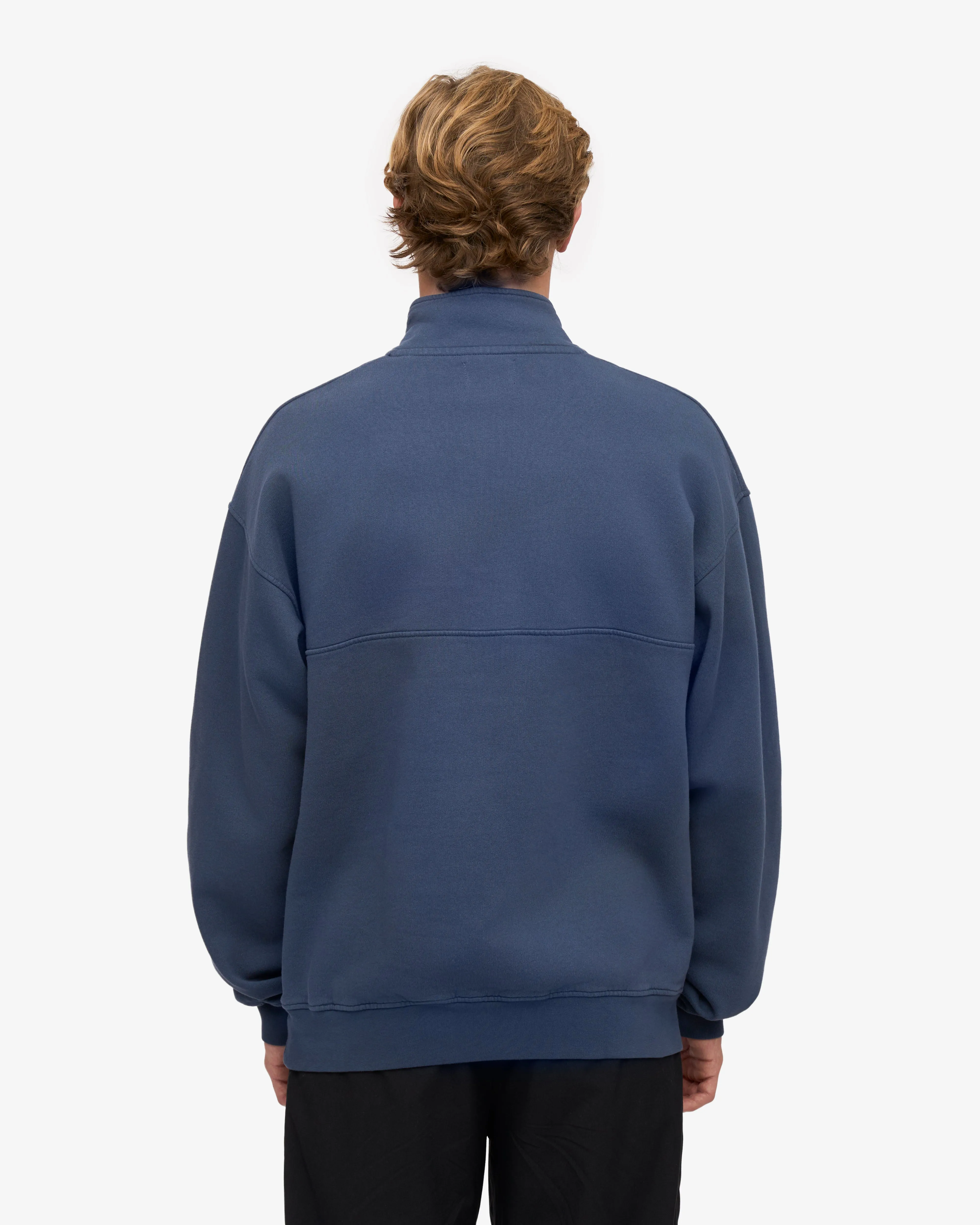 Organic Quarter Zip - Petrol Blue sold by Colorful Standard product image thumbnail 4