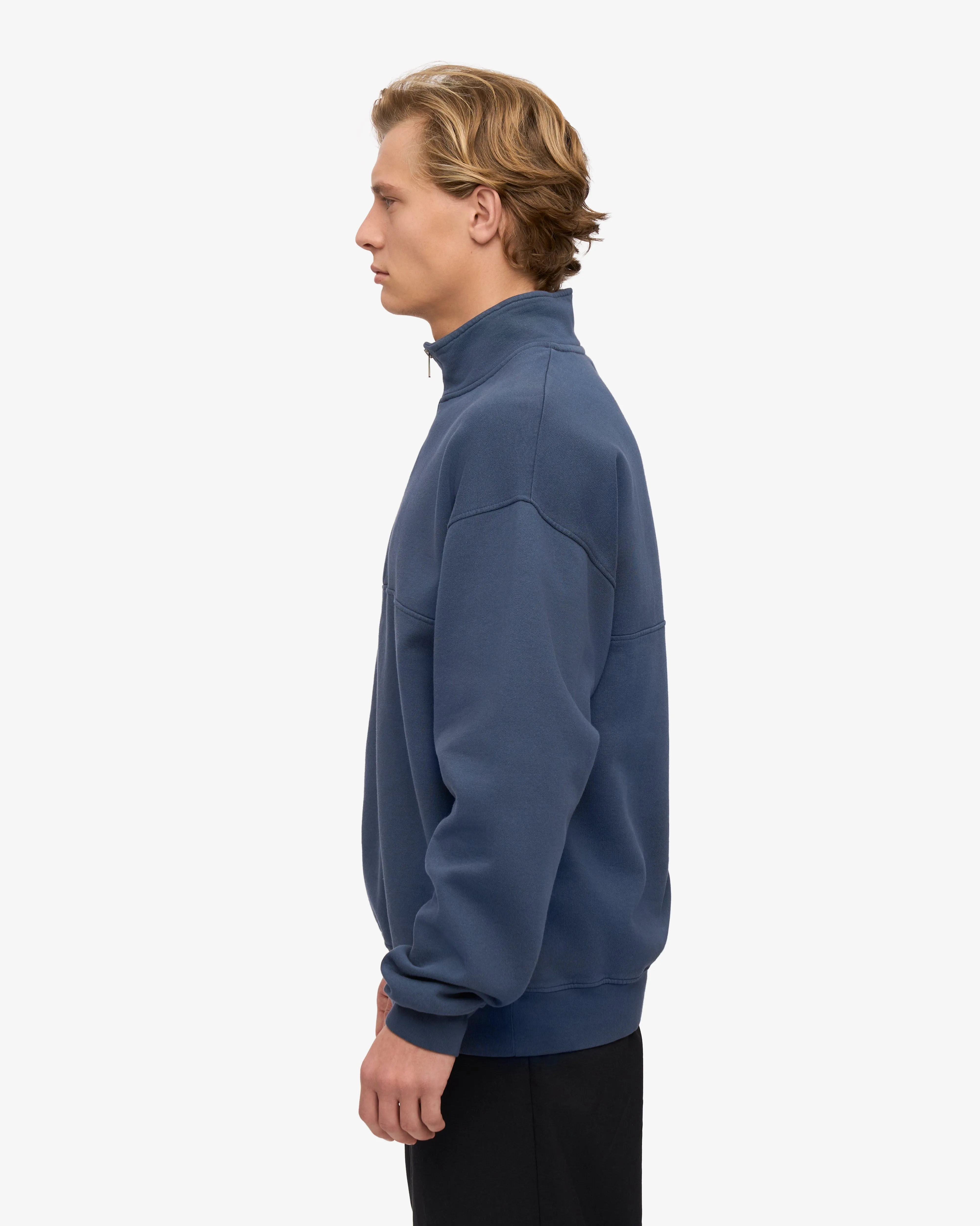Organic Quarter Zip - Petrol Blue sold by Colorful Standard product image thumbnail 3