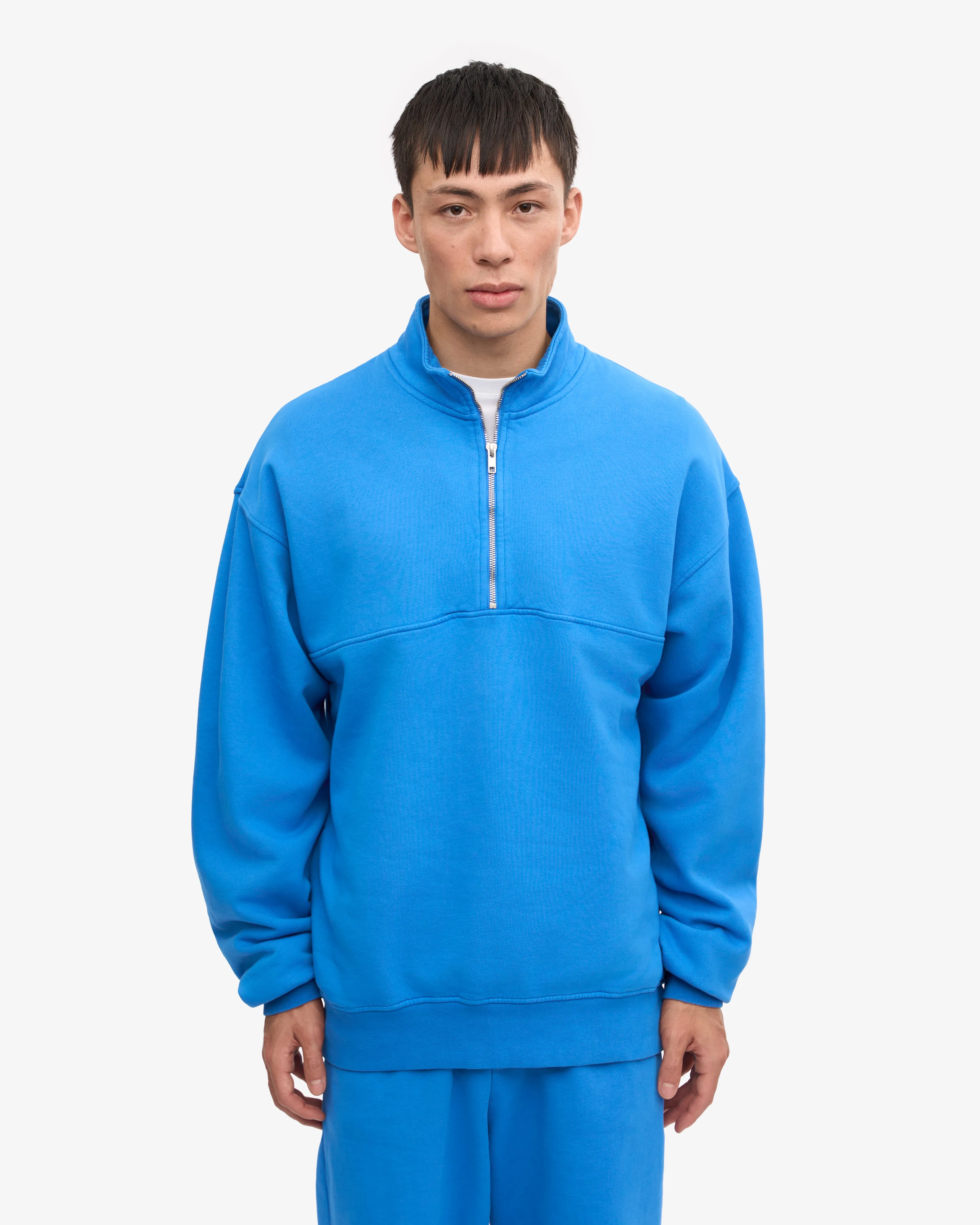 Organic Quarter Zip - Pacific Blue sold by Colorful Standard product image thumbnail 2