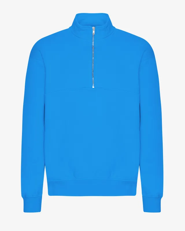 Organic Quarter Zip - Pacific Blue sold by Colorful Standard