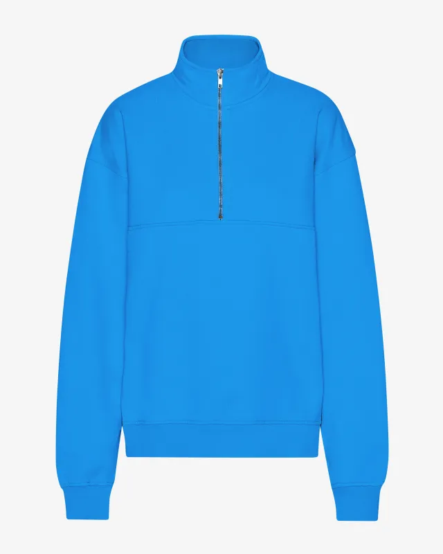 Organic Quarter Zip - Pacific Blue sold by Colorful Standard