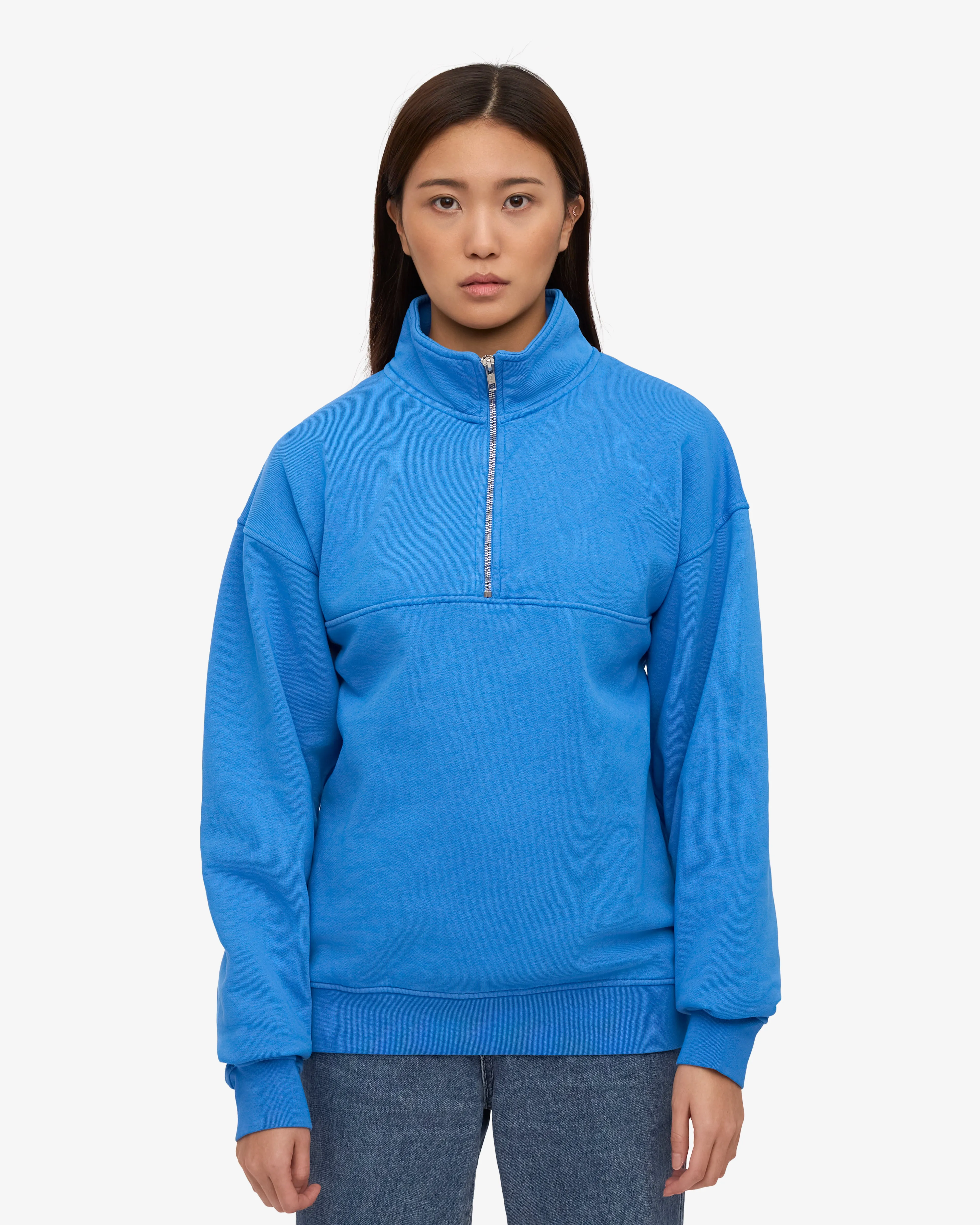 Organic Quarter Zip - Pacific Blue sold by Colorful Standard product image thumbnail 2