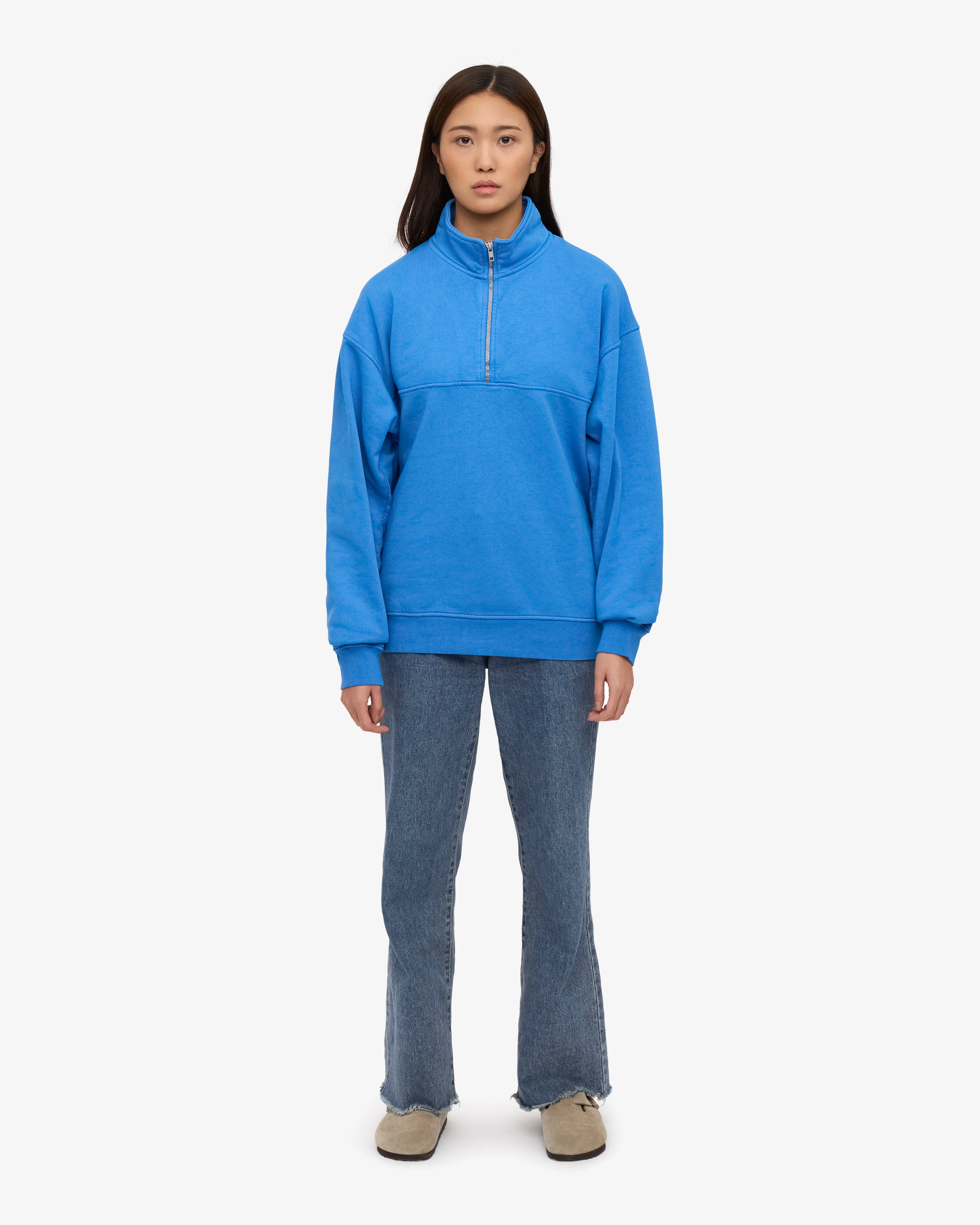 Organic Quarter Zip - Pacific Blue sold by Colorful Standard product image thumbnail 5