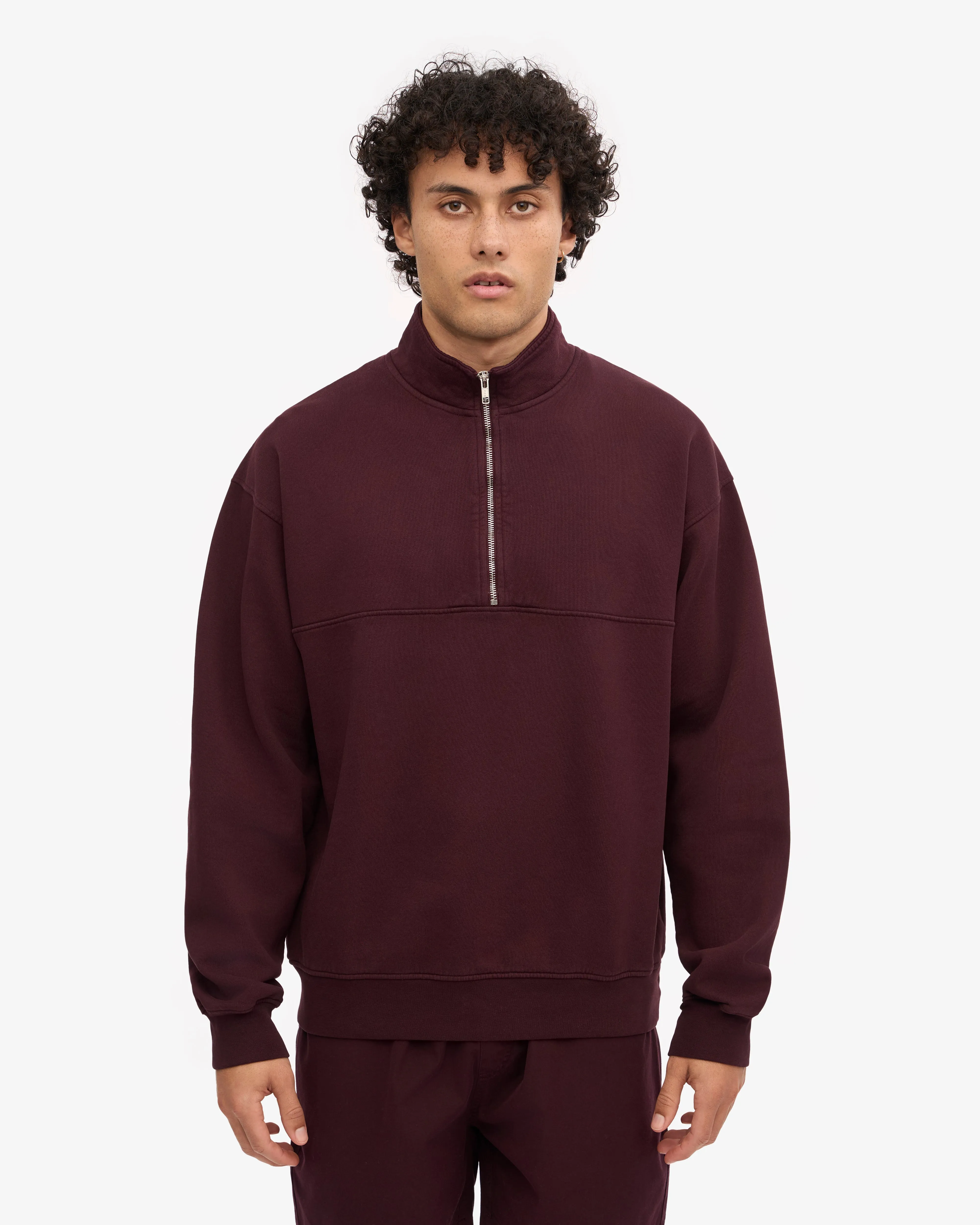Organic Quarter Zip - Oxblood Red sold by Colorful Standard product image thumbnail 2