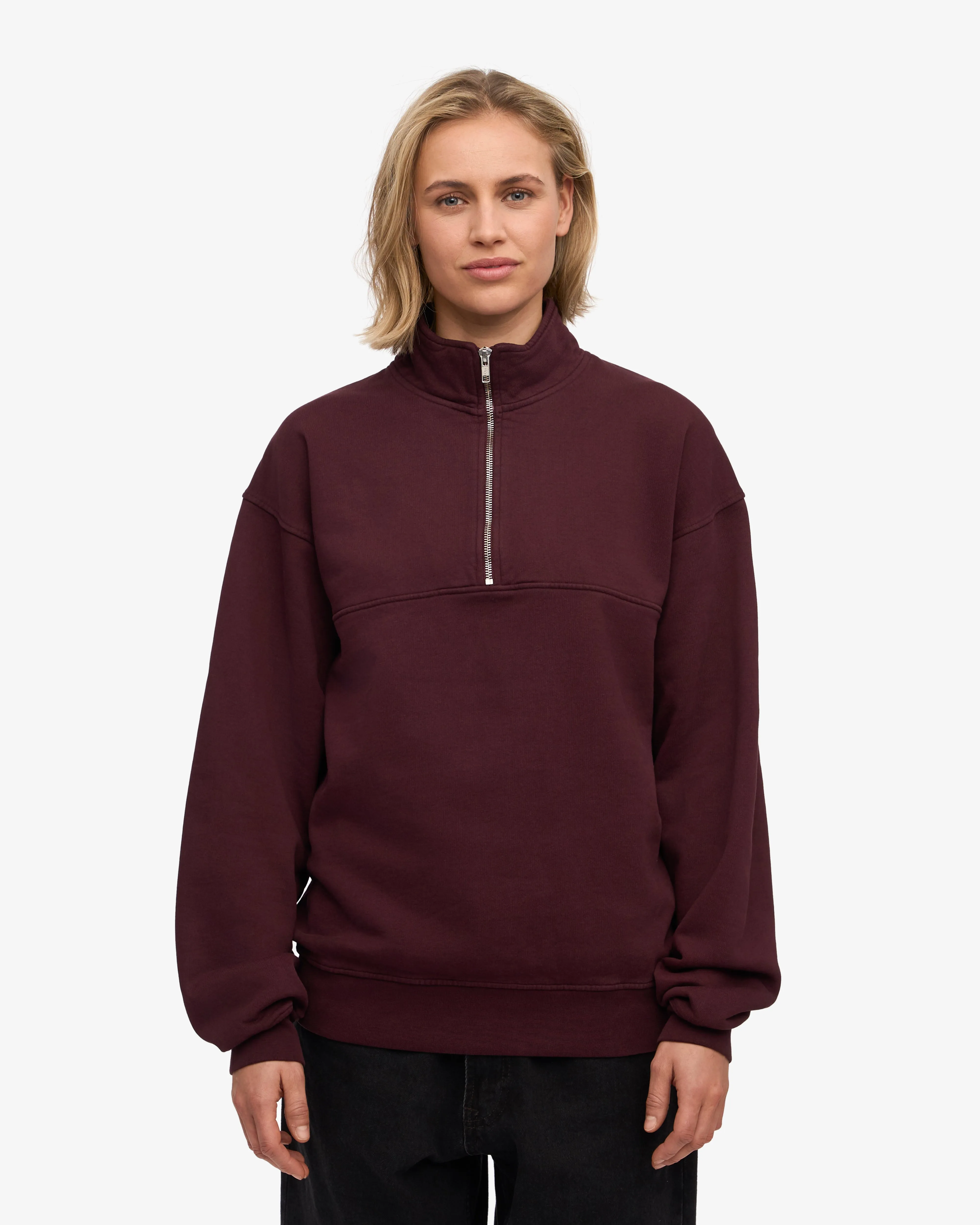 Organic Quarter Zip - Oxblood Red sold by Colorful Standard product image thumbnail 2