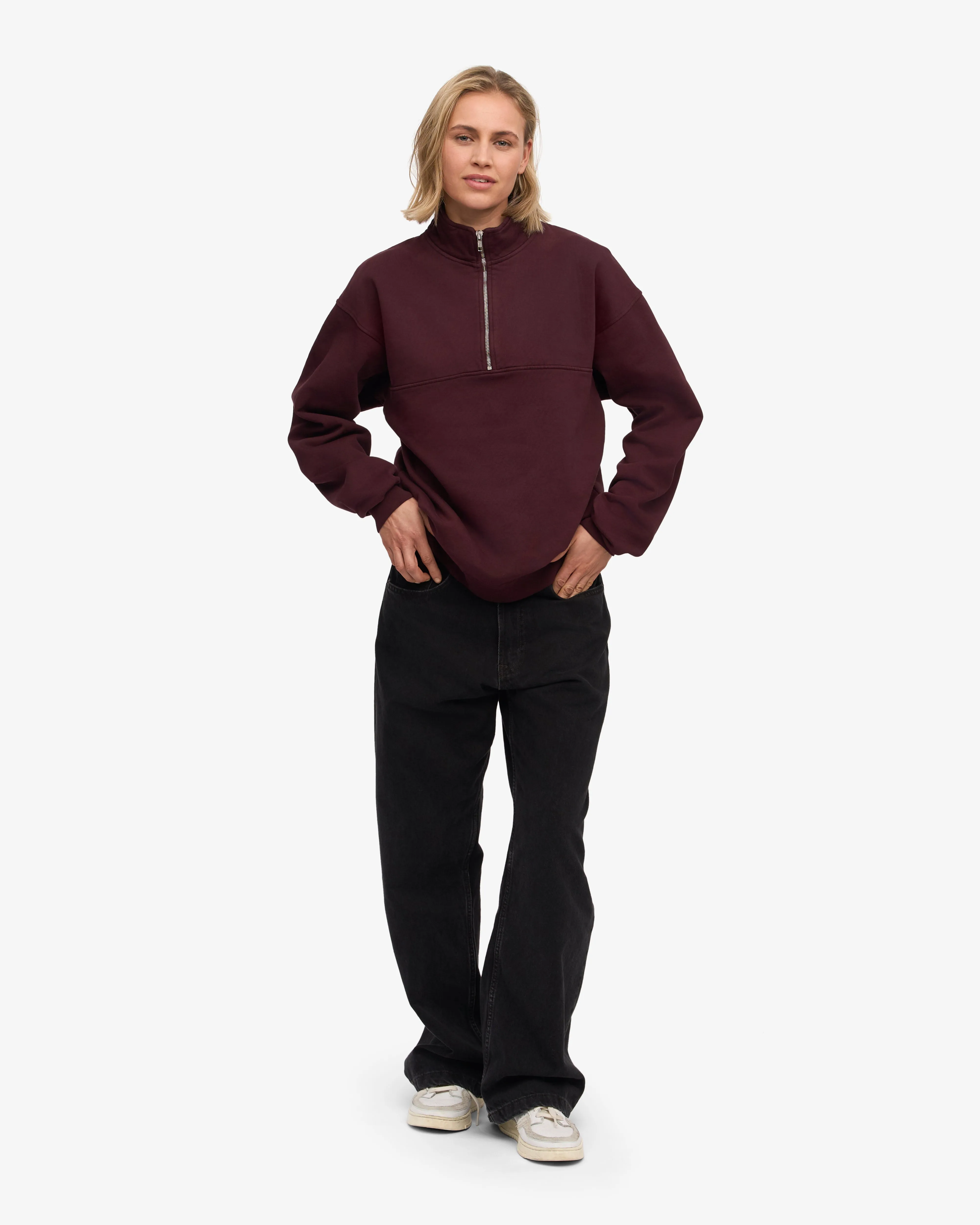 Organic Quarter Zip - Oxblood Red sold by Colorful Standard product image thumbnail 5