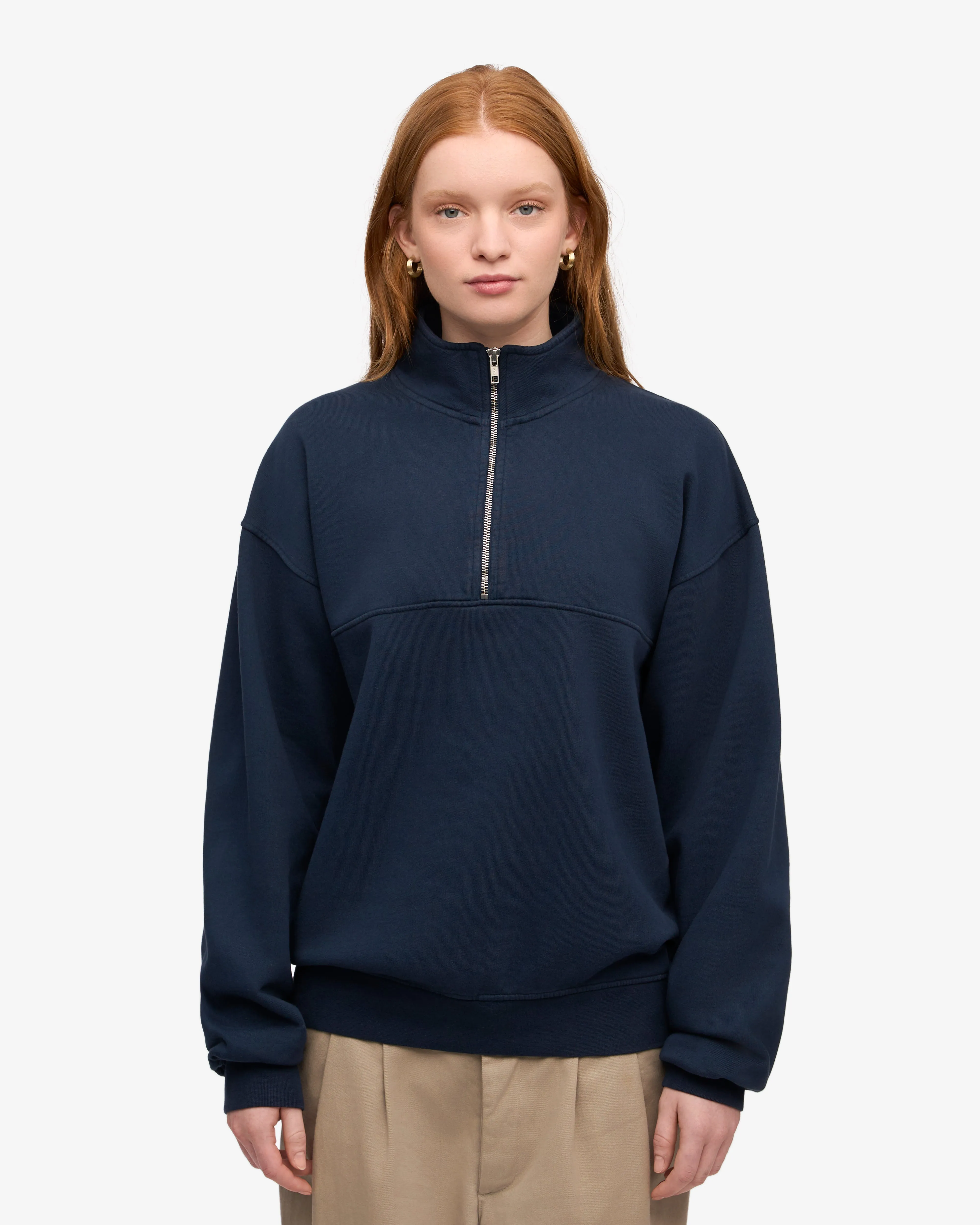Organic Quarter Zip - Navy Blue sold by Colorful Standard product image thumbnail 2
