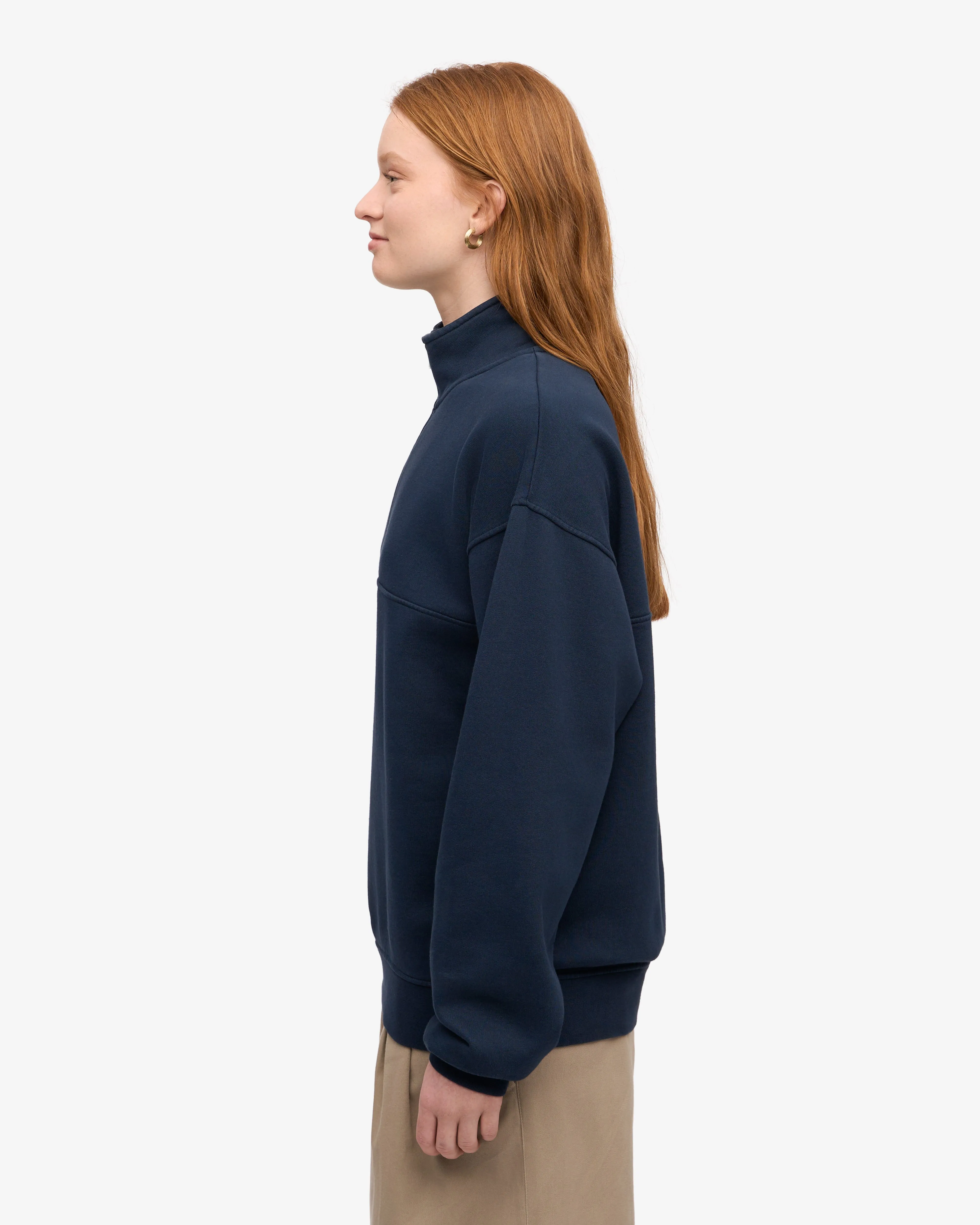 Organic Quarter Zip - Navy Blue sold by Colorful Standard product image thumbnail 3