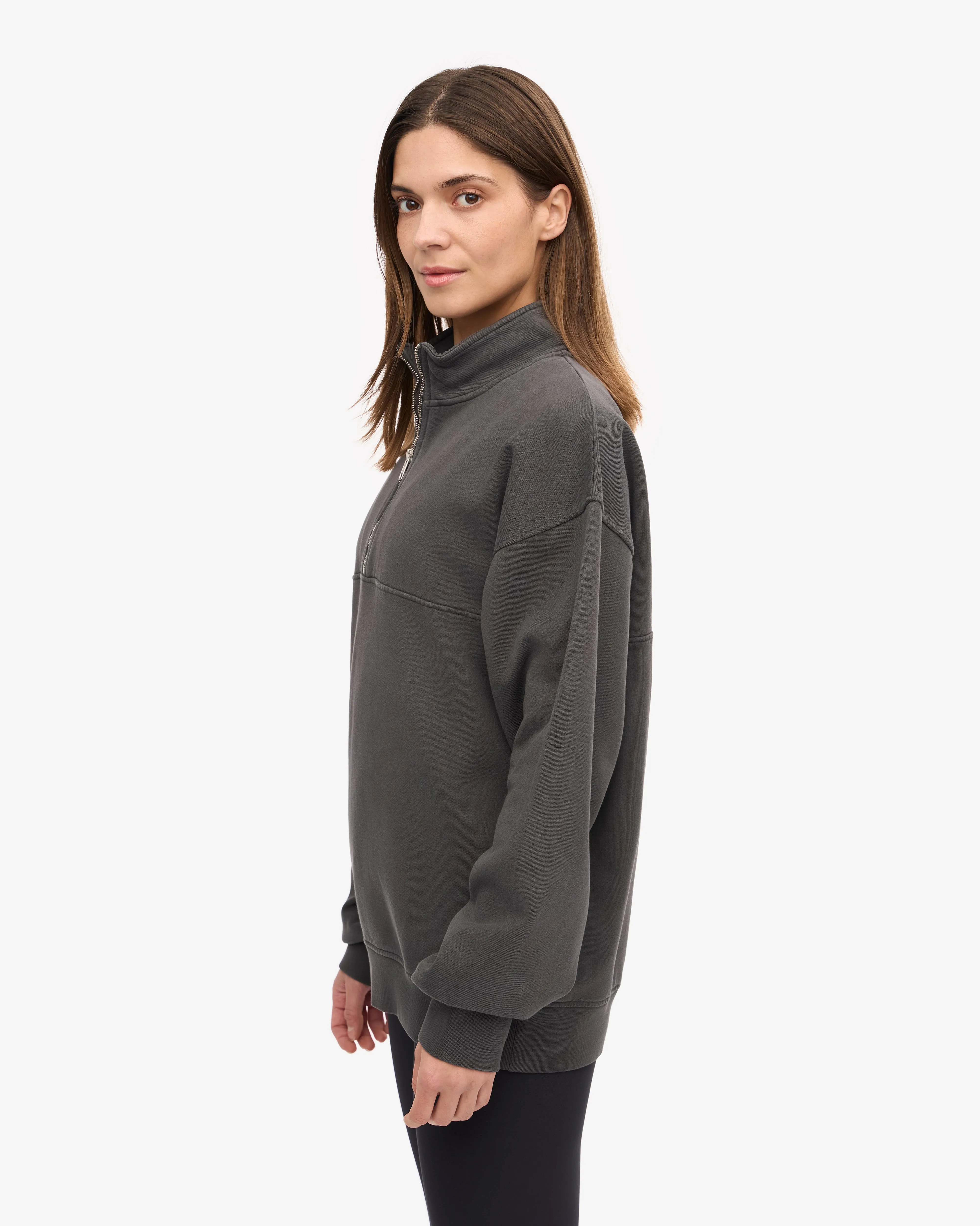Organic Quarter Zip - Lava Grey sold by Colorful Standard product image thumbnail 3