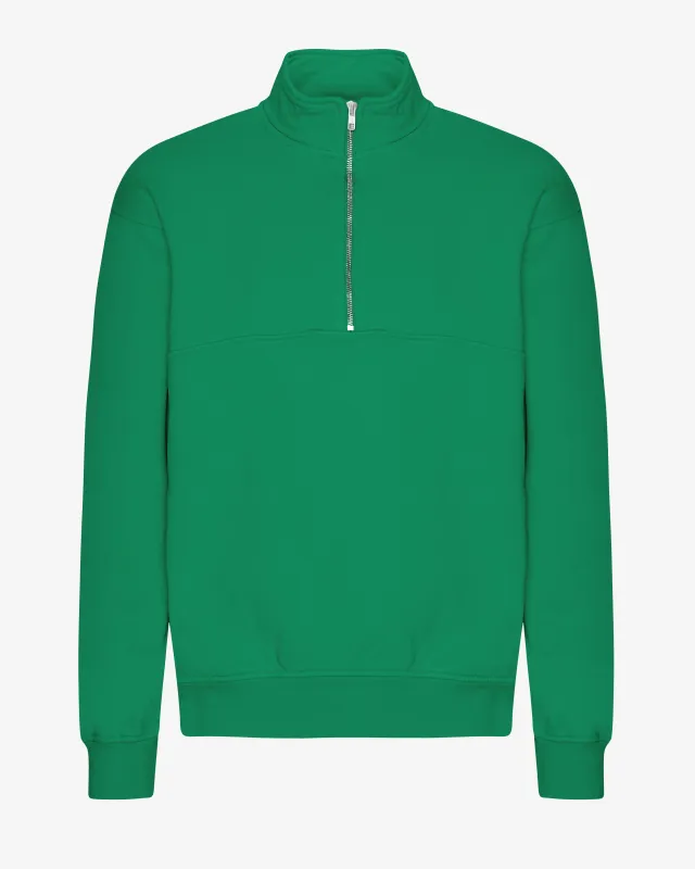 Organic Quarter Zip - Kelly Green sold by Colorful Standard